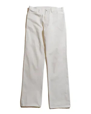 Rounded Edge Anti-Phishing Sassafras Weeds Digger Pants Selvedge Duck Off White