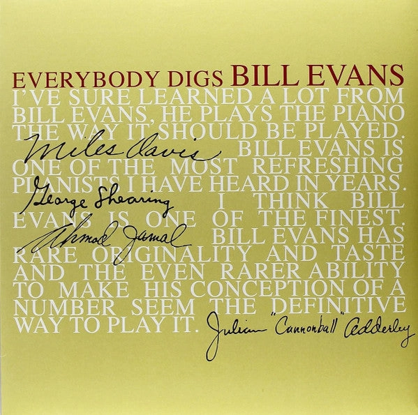 Bill Evans Trio*  Everybody Digs Bill Evans  (Arrives in 4 Days)