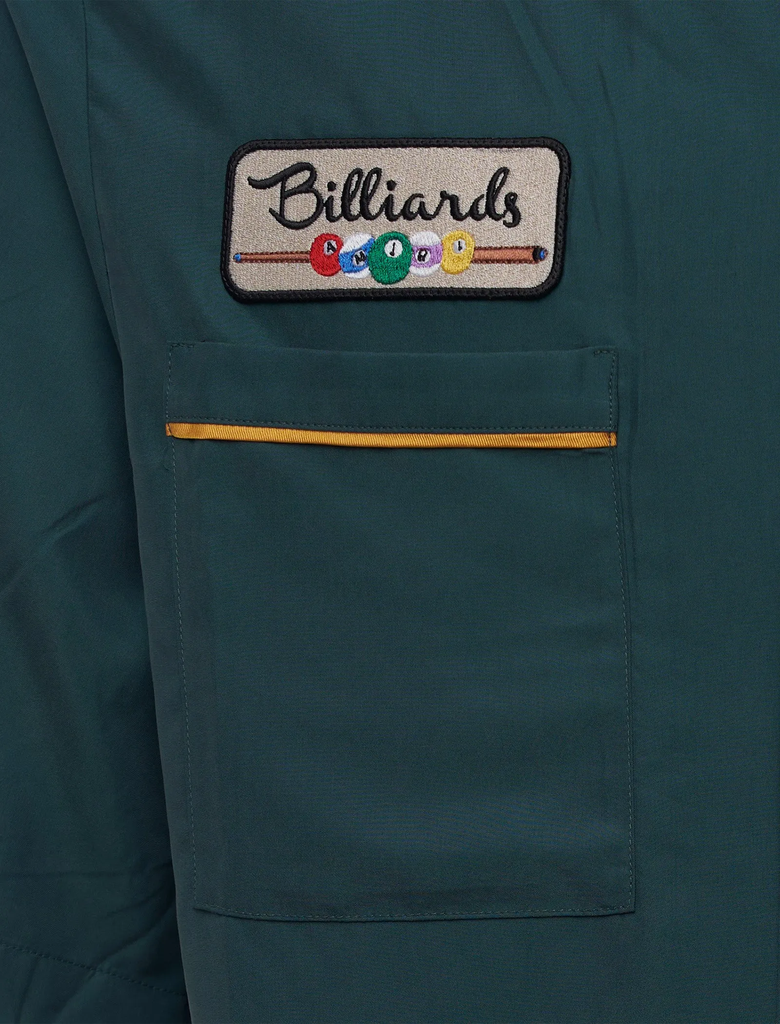 Non-Stretch Cotton Neck Billiards Camp Shirt