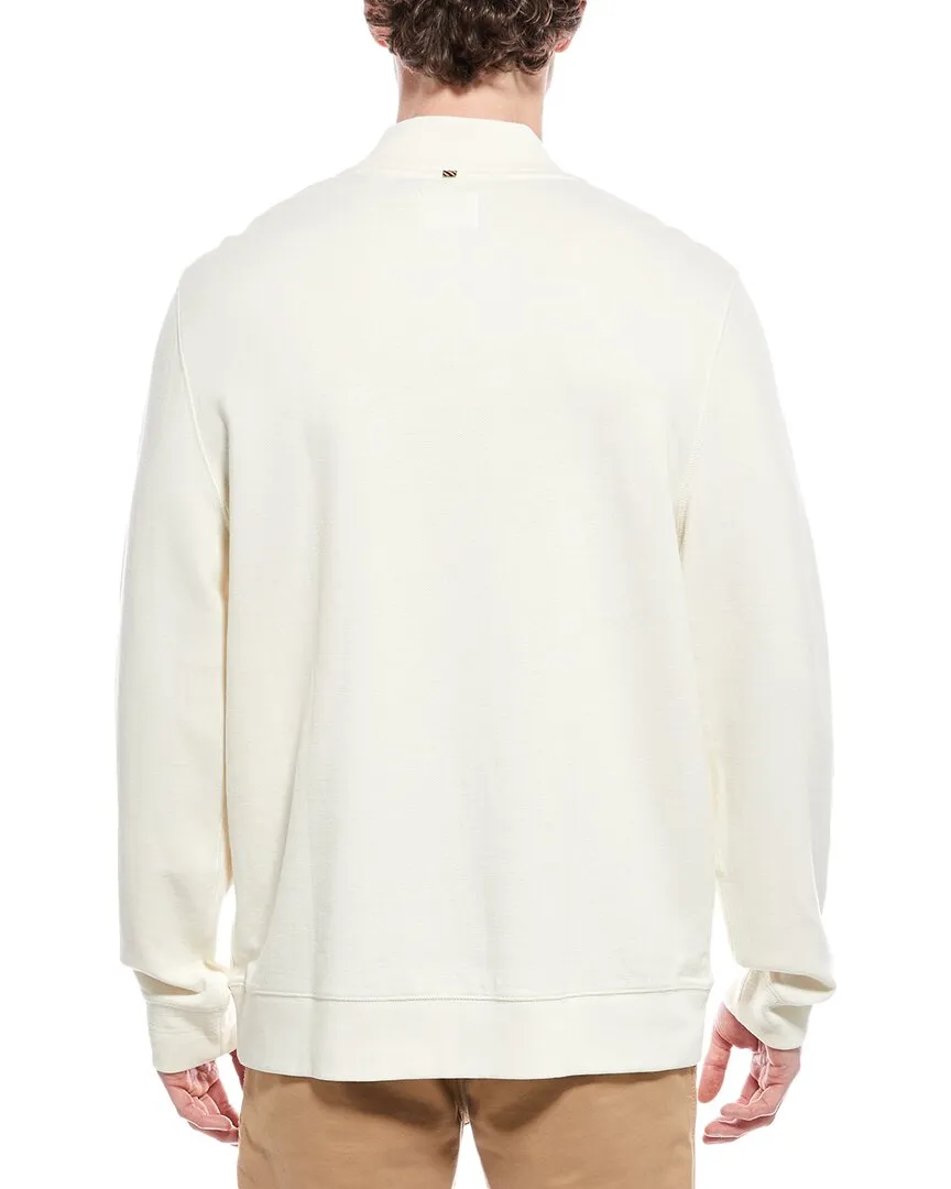 Pull Billy Reid 1/2 zip en piqué