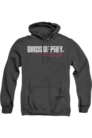 Pull à capuche adulte Heather avec logo horizontal Birds Of Prey