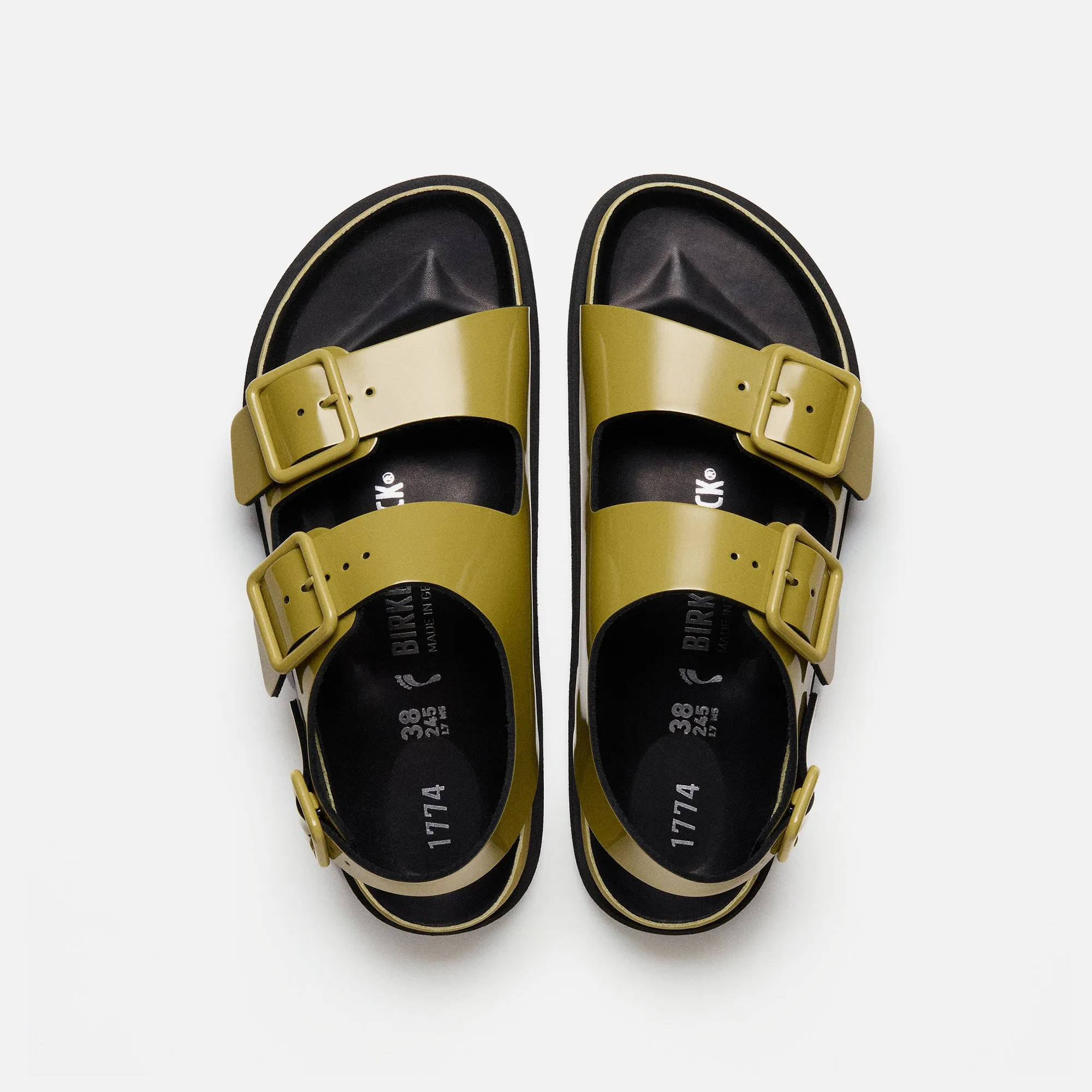 Cushioned Midsole Style Birkenstock 1774 Milano - Golden Olive