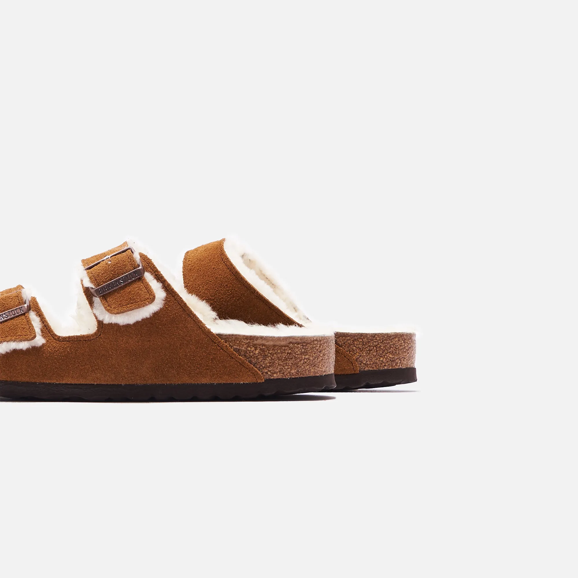 Comfortable Grasp Wire Birkenstock Arizona Shearling - Mink / Natural
