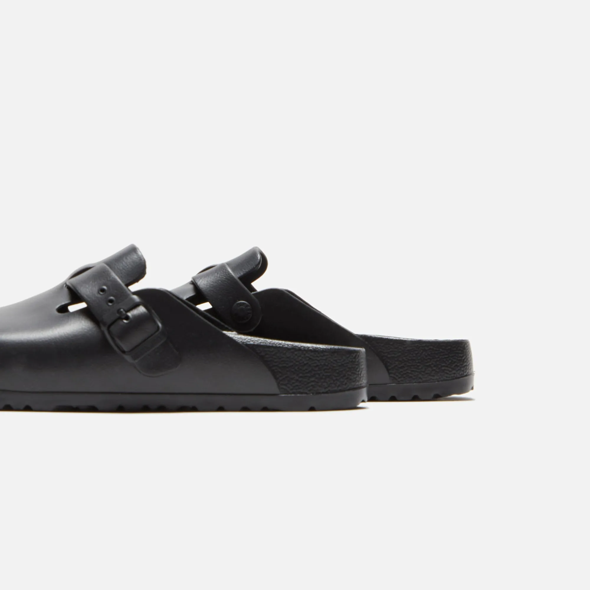 Hidden Pocket Comfortable Herringbone Slippers Birkenstock Boston Narrow - Eva Black