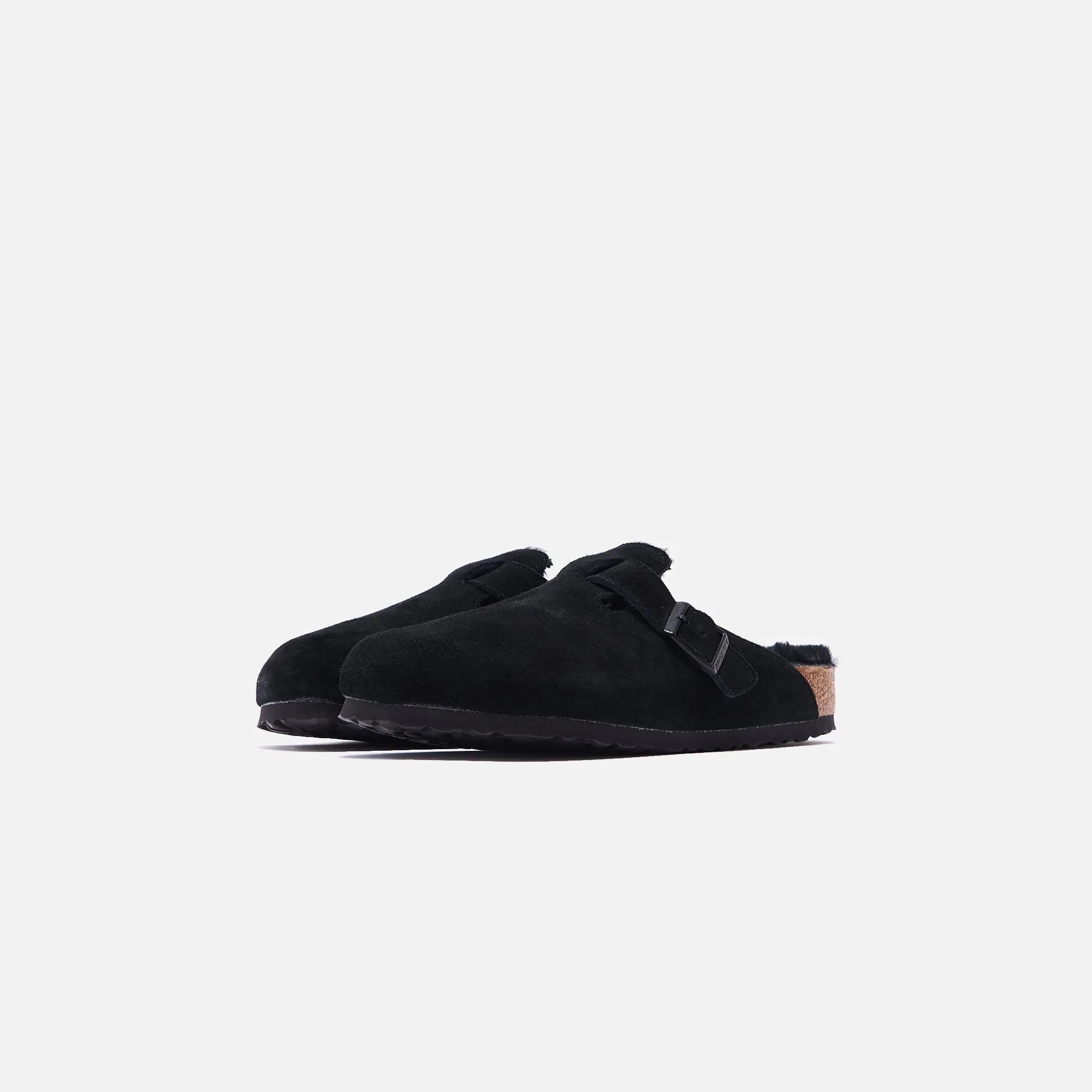 Birkenstock Boston Shearling - Black Pull - On Style