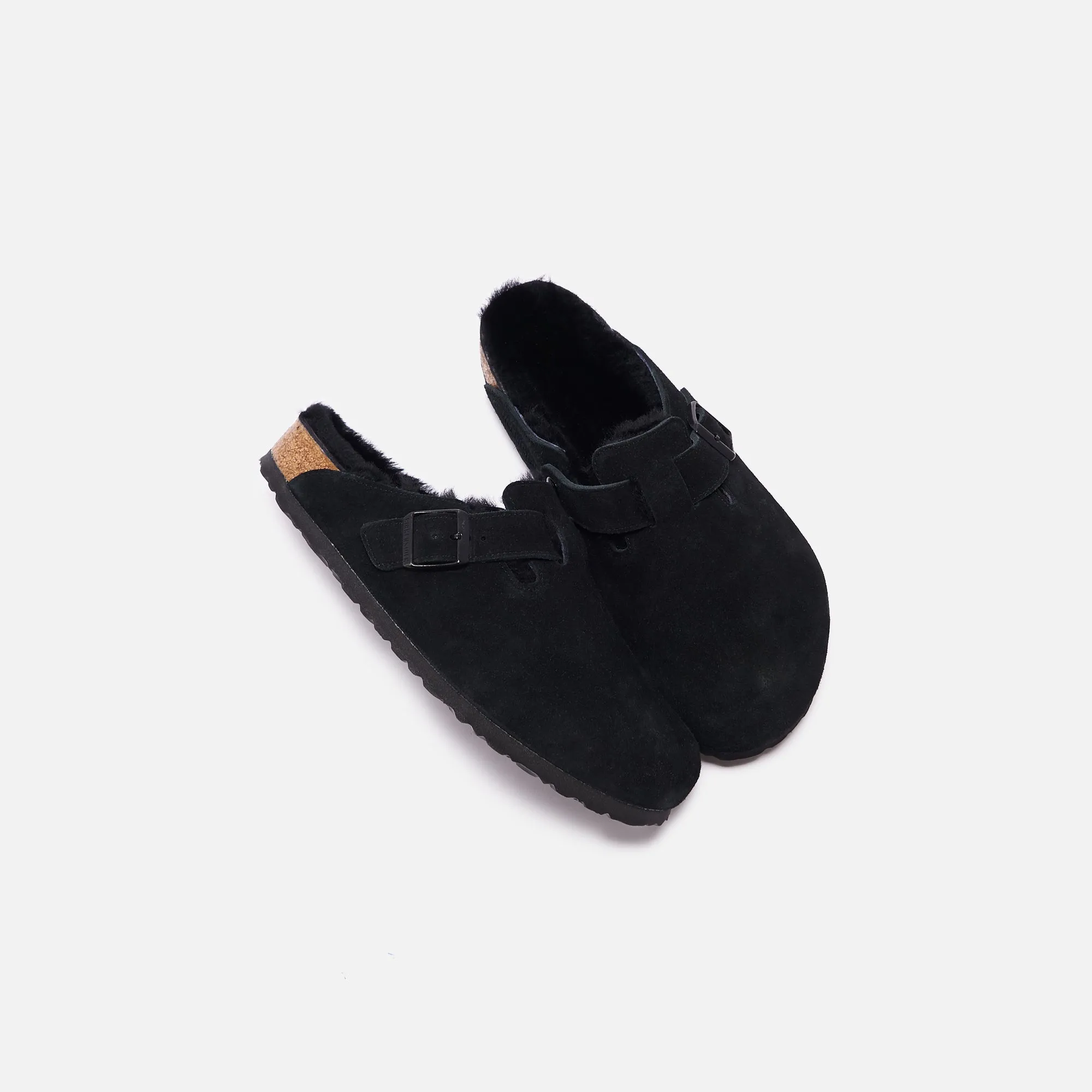 Birkenstock Boston Shearling - Black Studded Edge