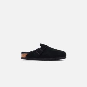 Birkenstock Boston Shearling - Black Fastener Correct Appearance