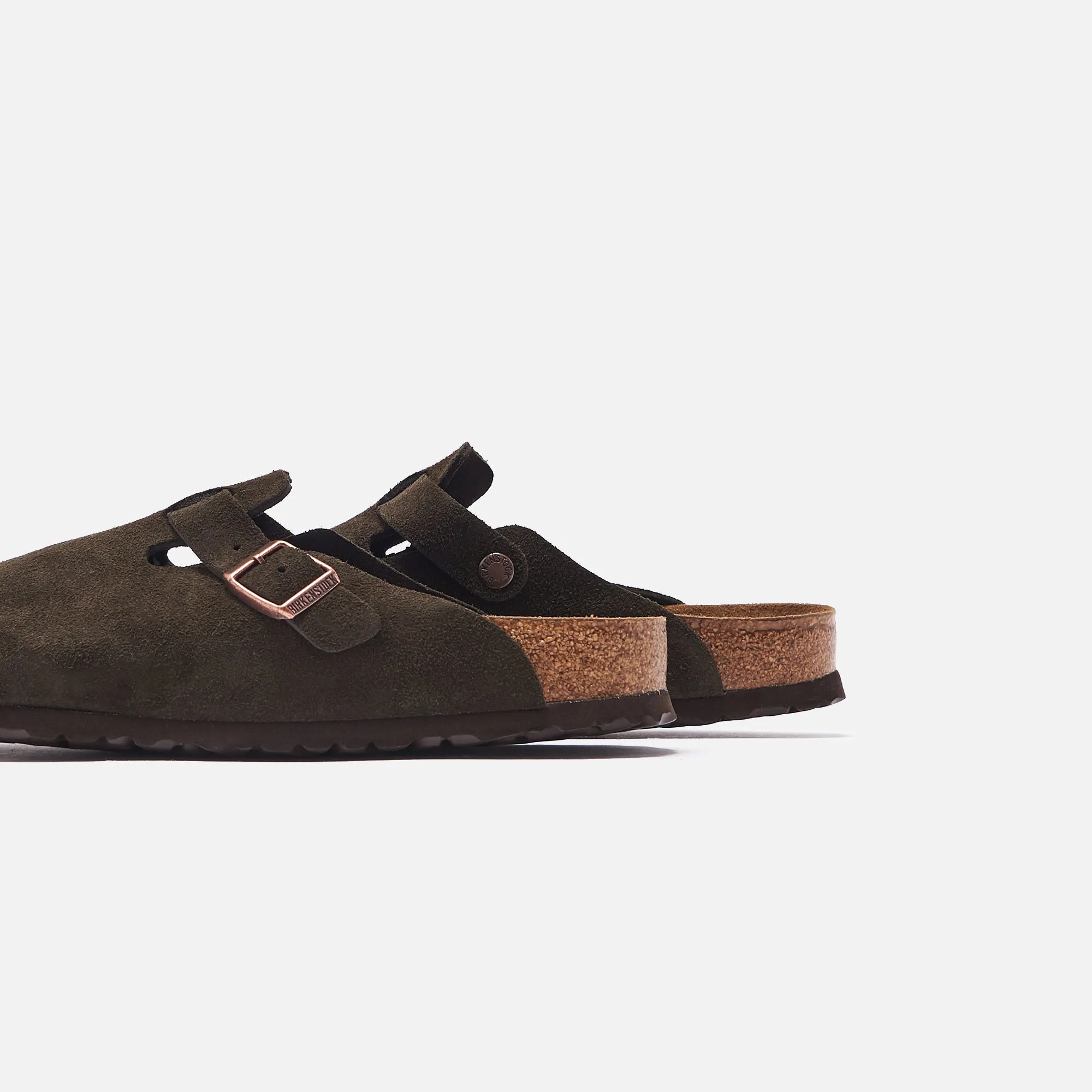 Birkenstock Boston Suede - Mocha Comfortable Center