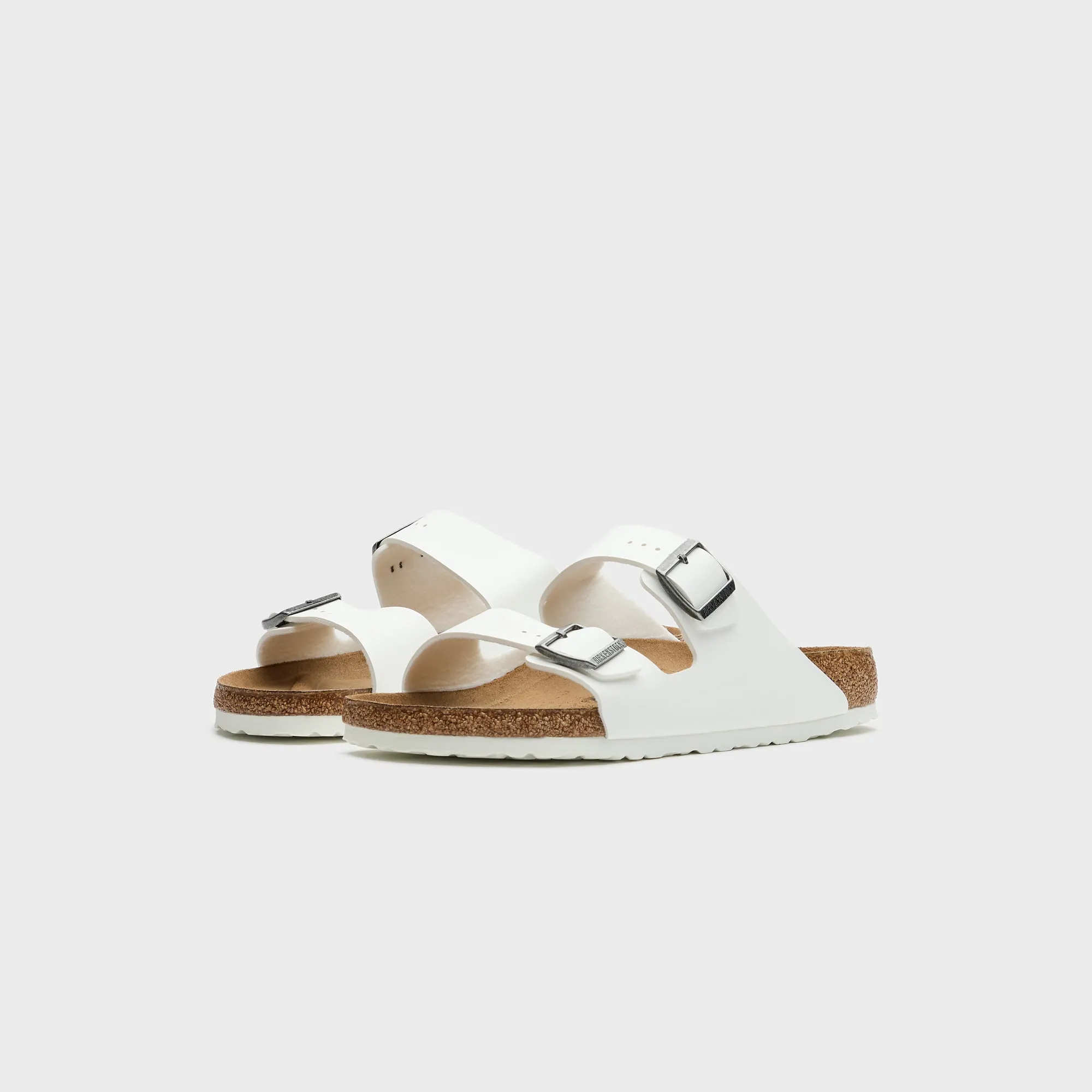 Birkenstock Wmns Arizona Birkoflor - White Comfort Grip Sole Design