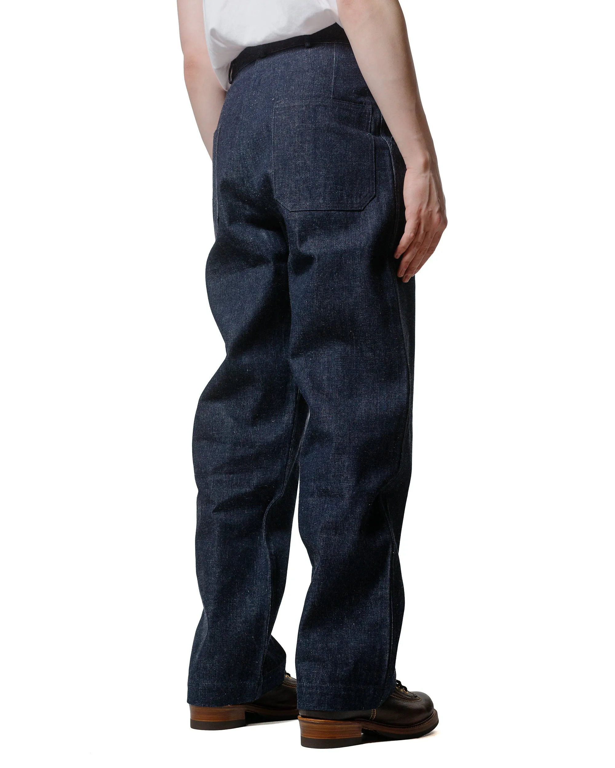 Warehouse Lot. 1233 U.S. Navy Denim Trousers Indigo Business History Comfortable Elastic Fiber Loop