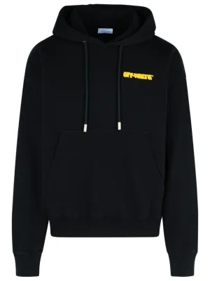 Sweat-shirt en coton noir