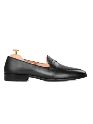 Rise Every Time Walk with Purpose Enzo Belgian Loafer - Solid Black
