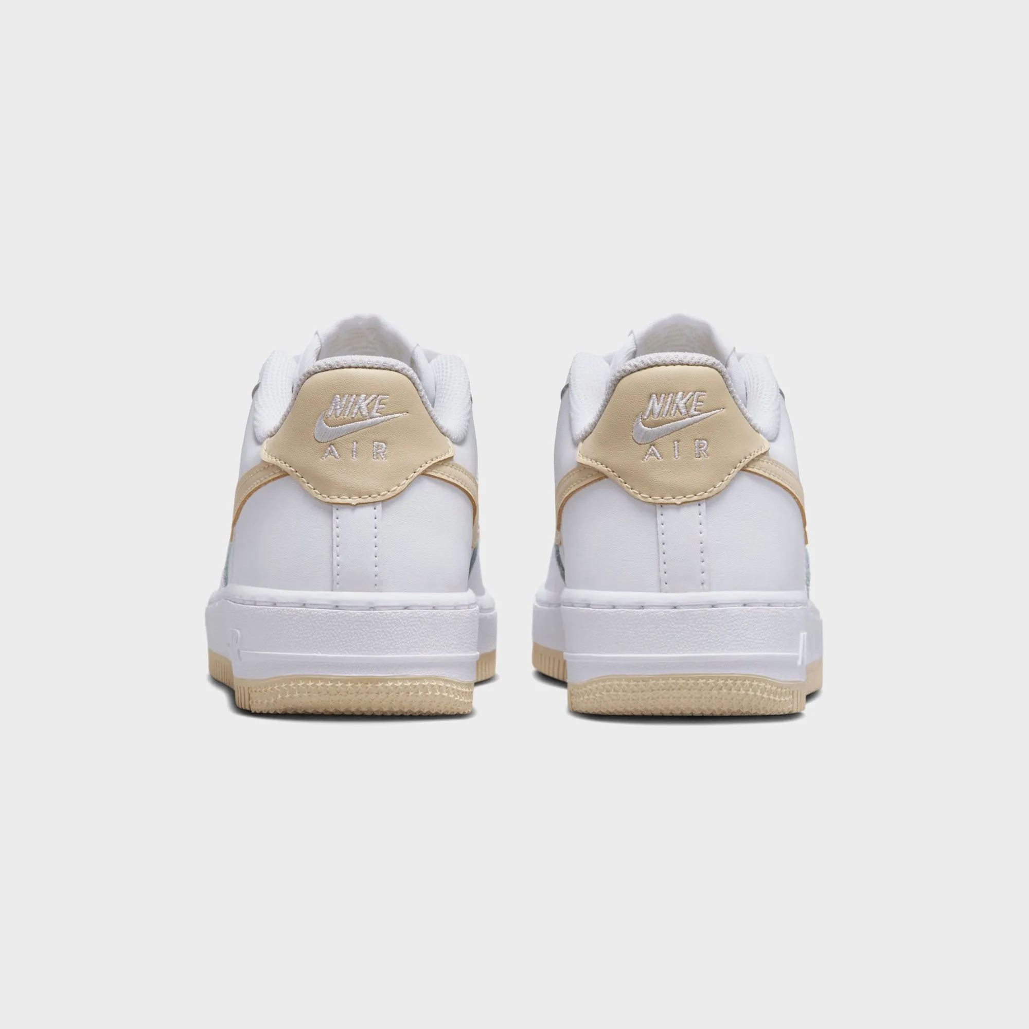 Nike Gs Air Force 1 Bg - White / Light Khaki Spring Sale Special Offer