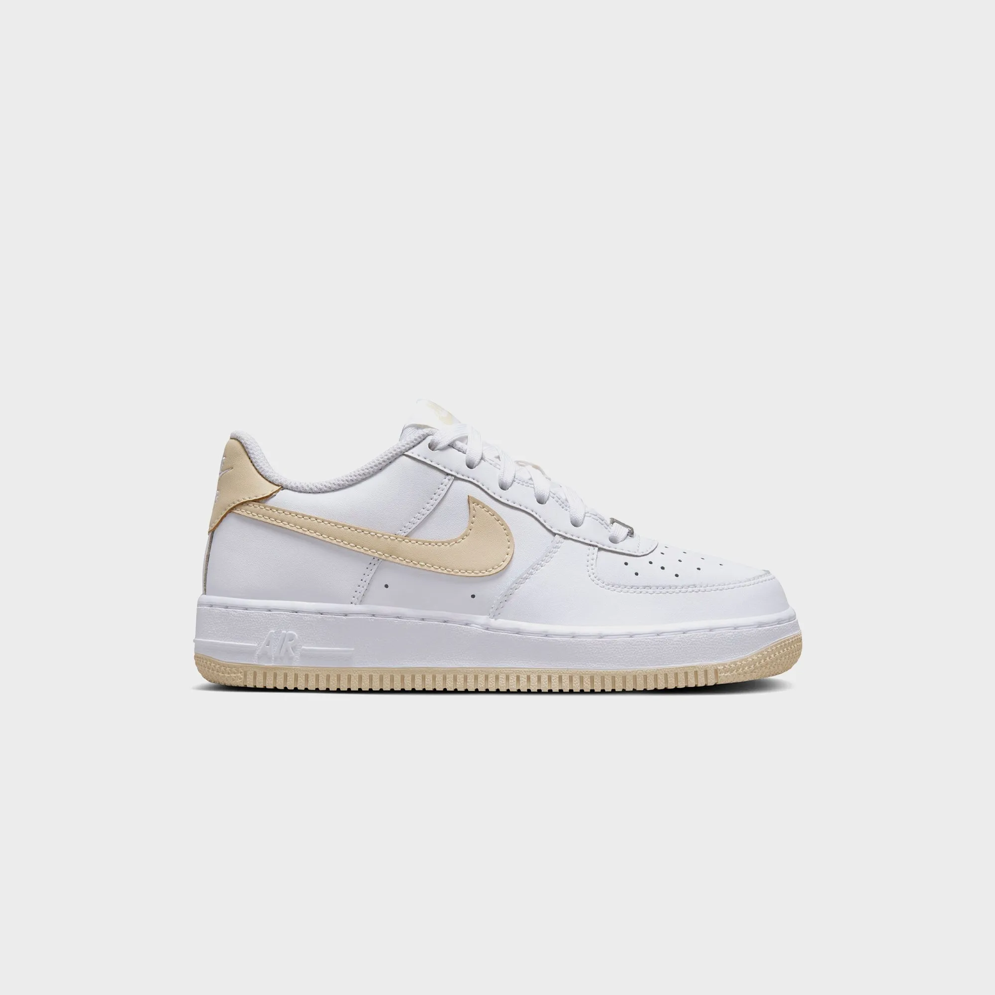 Nike Gs Air Force 1 Bg - White / Light Khaki Back To School Sale