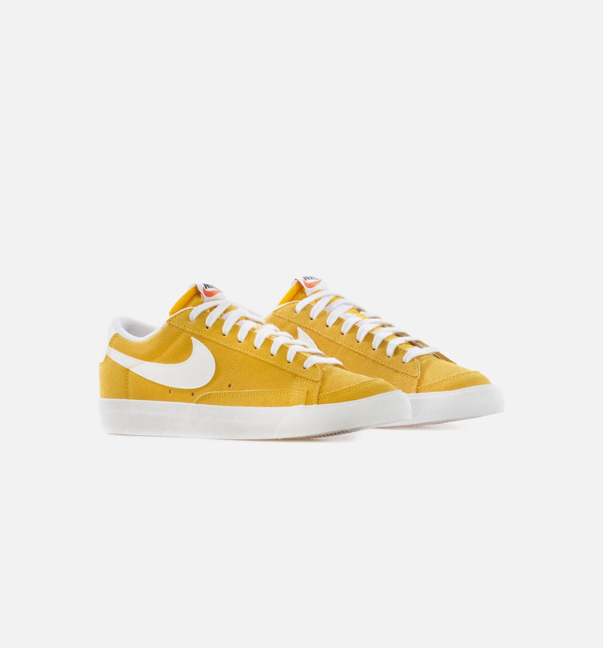 Blazer Low 77 Mens Lifestyle Shoe - Speed Yellow/White Hoping Synthetic Faux Fur Design