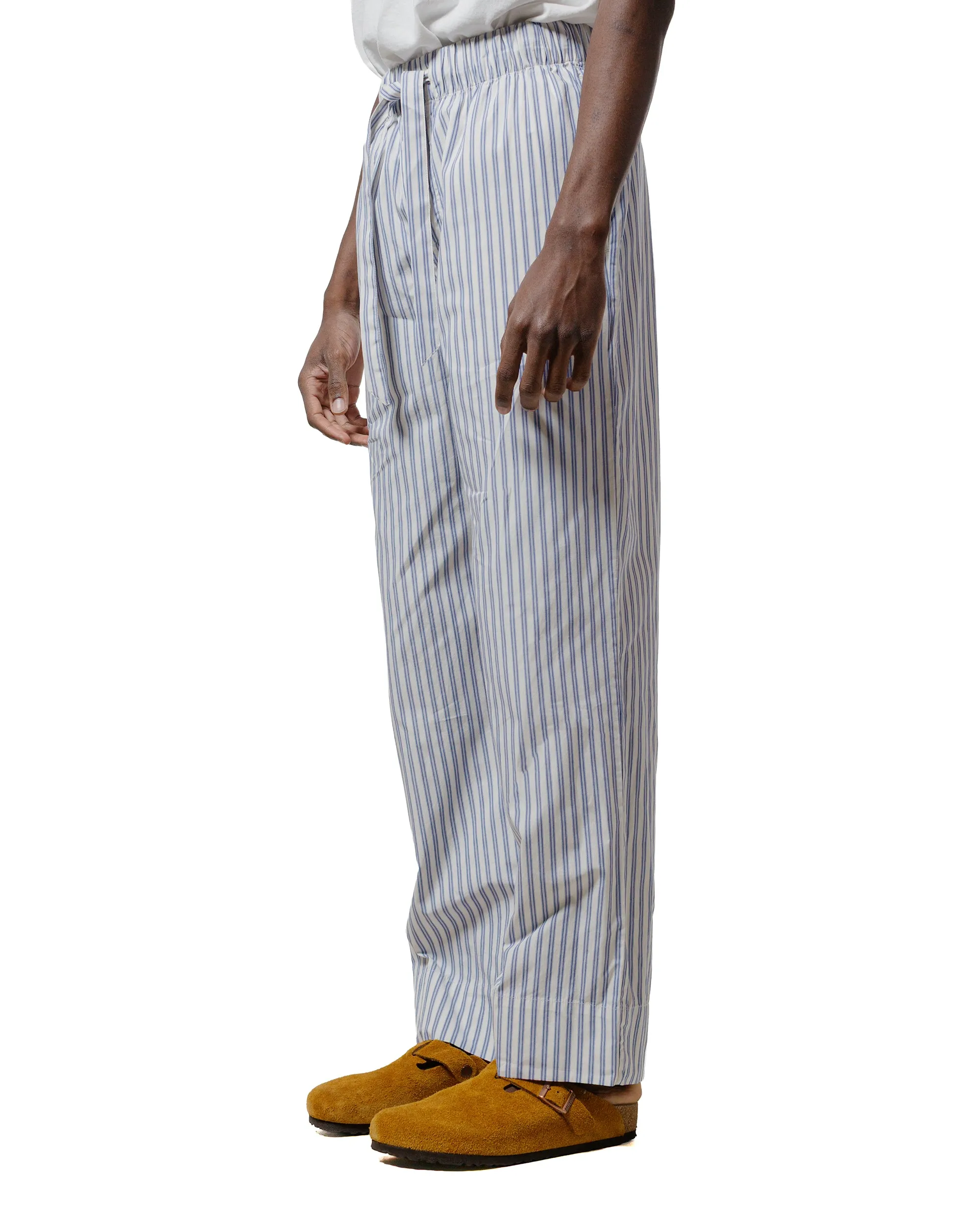 Tekla Poplin Pyjama Pants Skagen Stripes Anti-Jehovah Collared