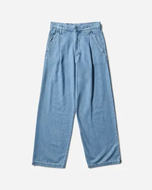 Men'S Pleated Jeans Light Blue Outer Layer