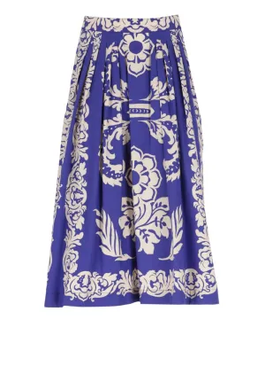 Jupe Paisley Bleue