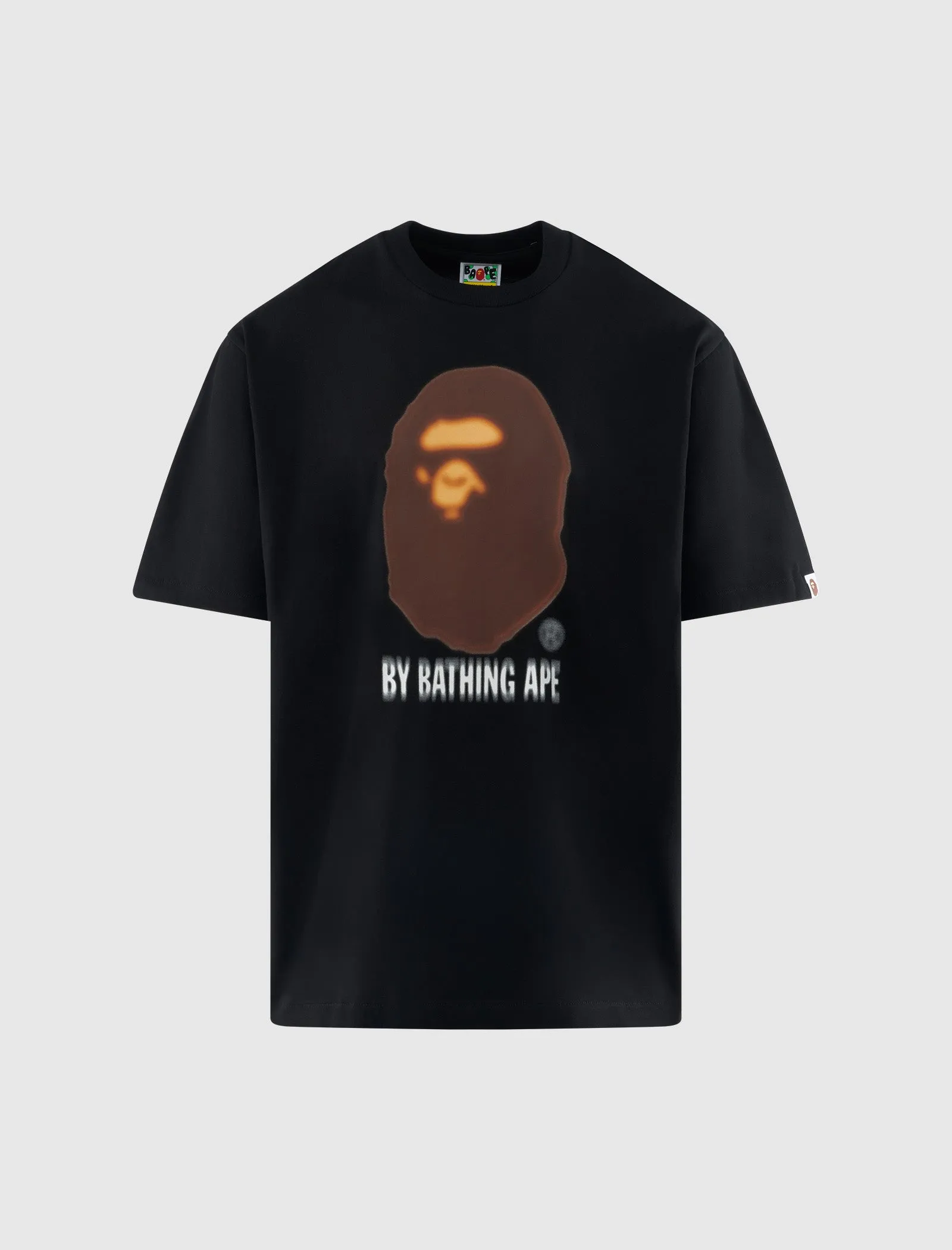 Comfortable Elastic Binding Blur Relaxed Fit Tee