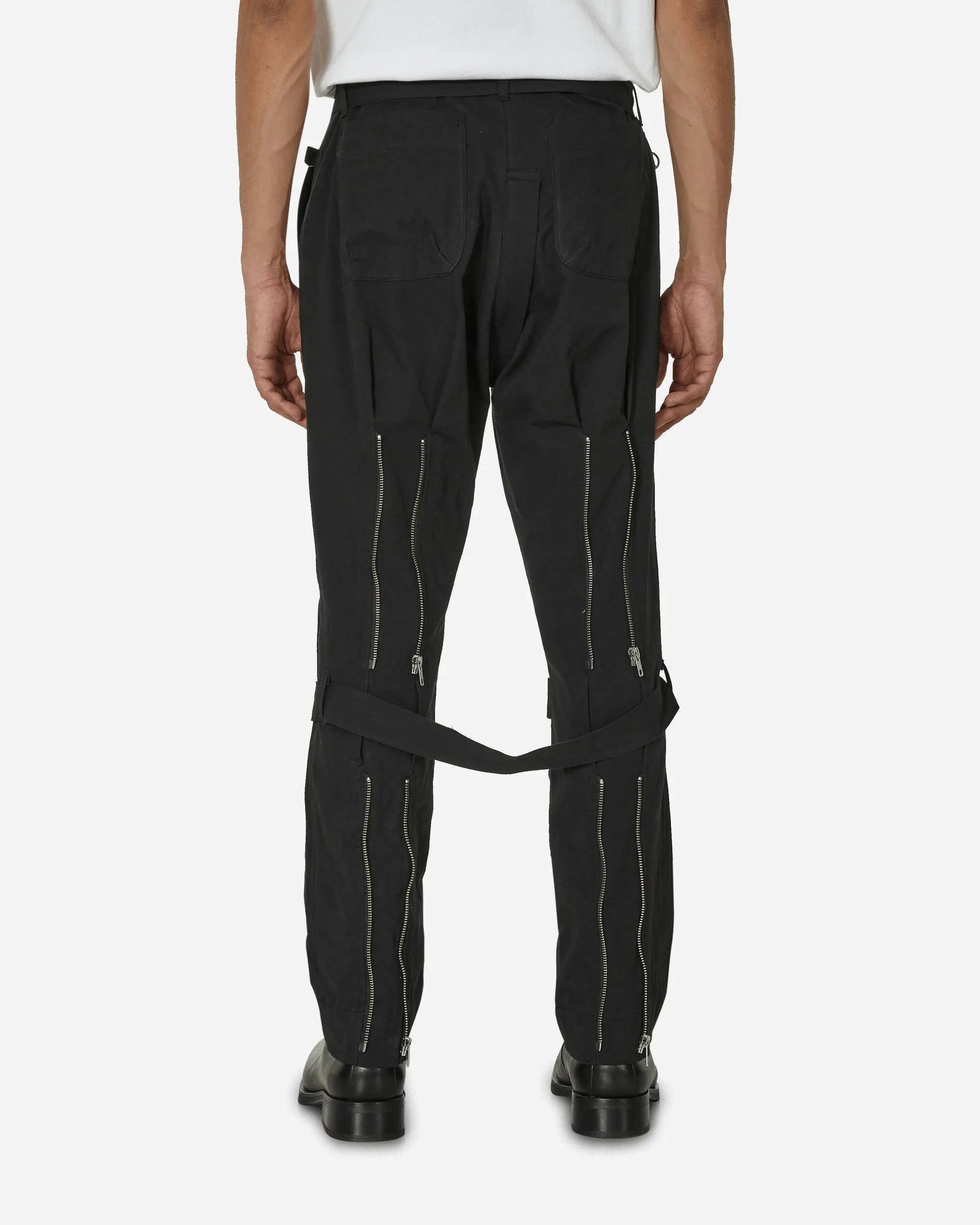 Narrow Waist Width Bontage Pants Black