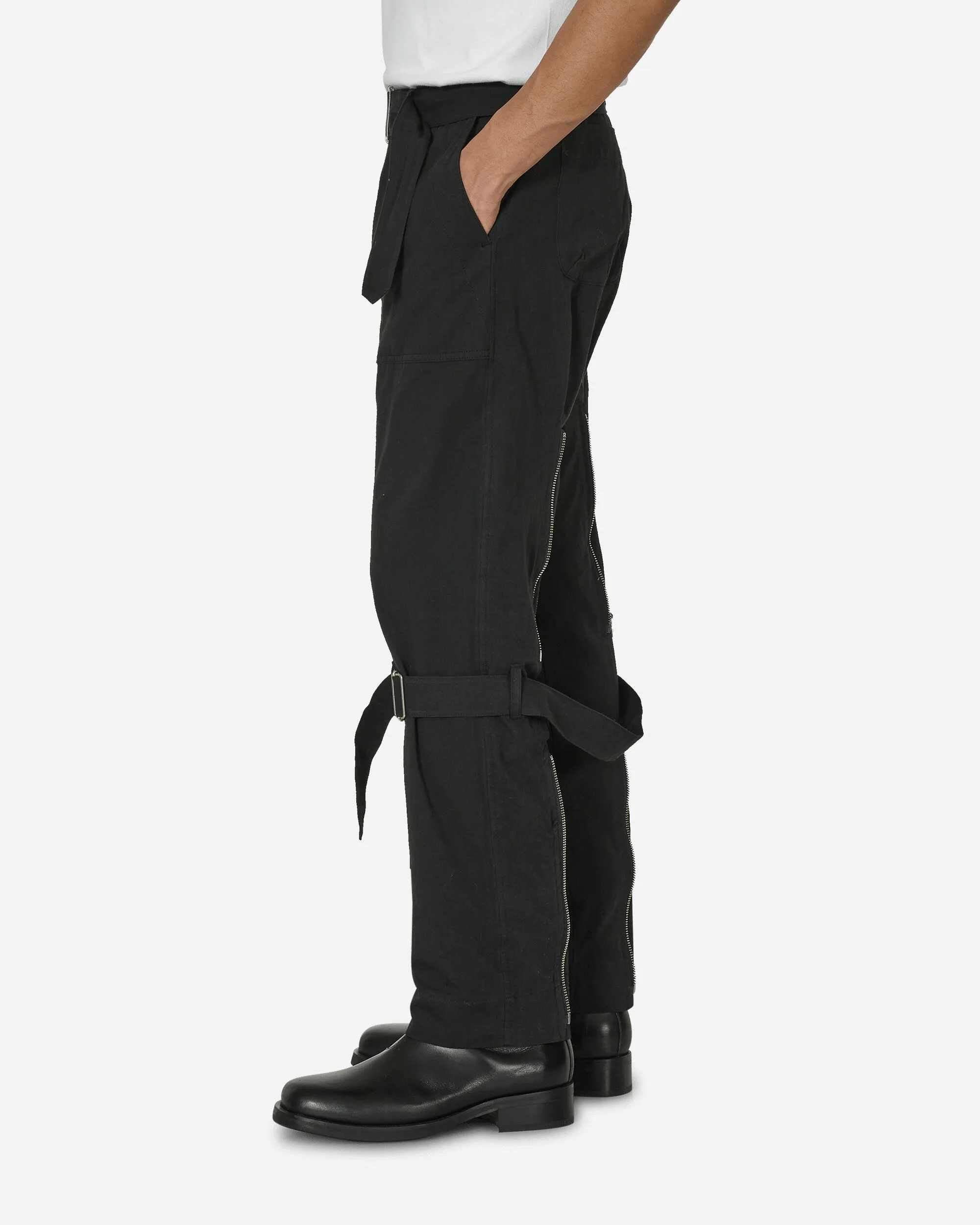 Comfortable Retro Socks Bontage Pants Black