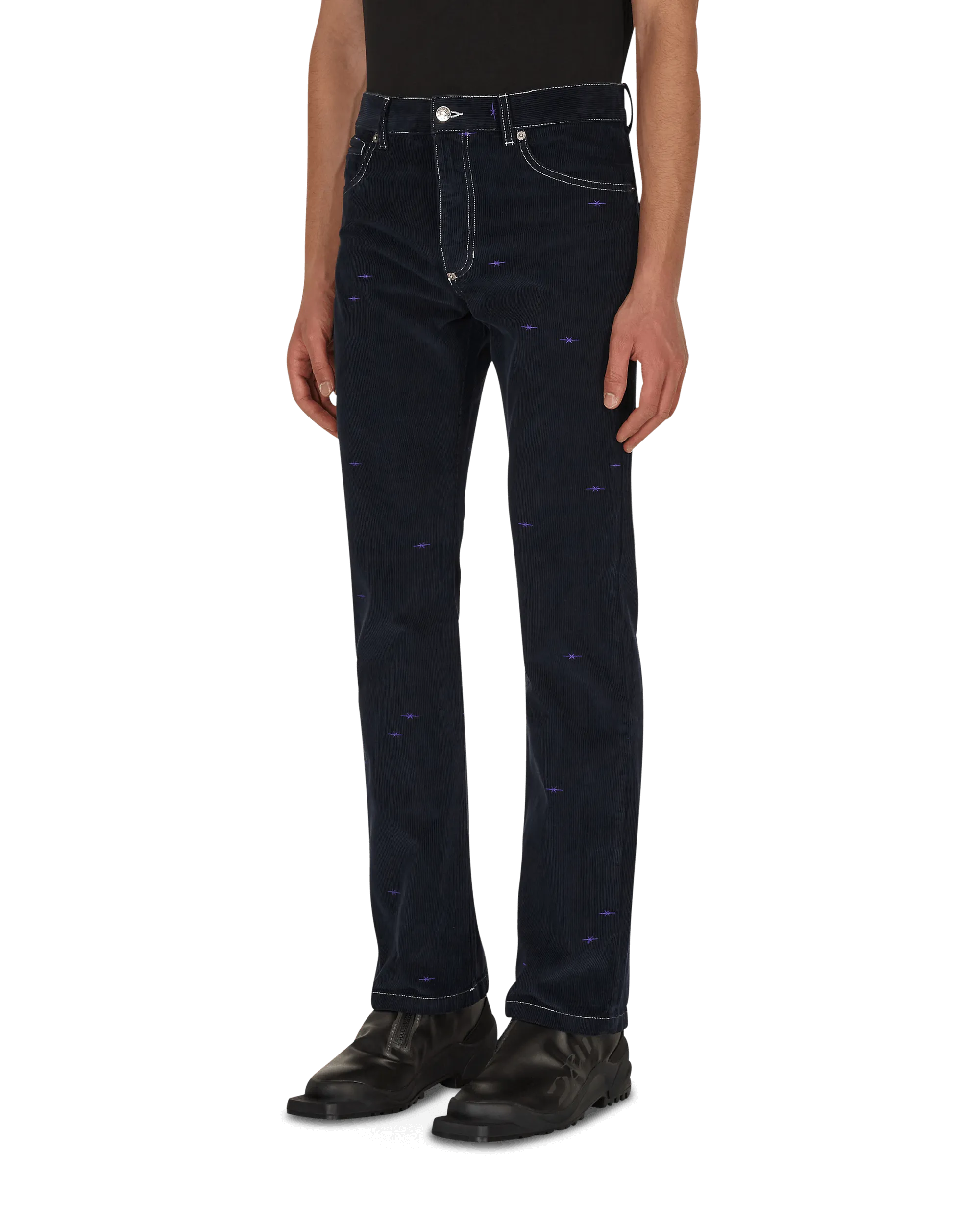Brand Personality ThumbHoles Boot Cut Pants Blue