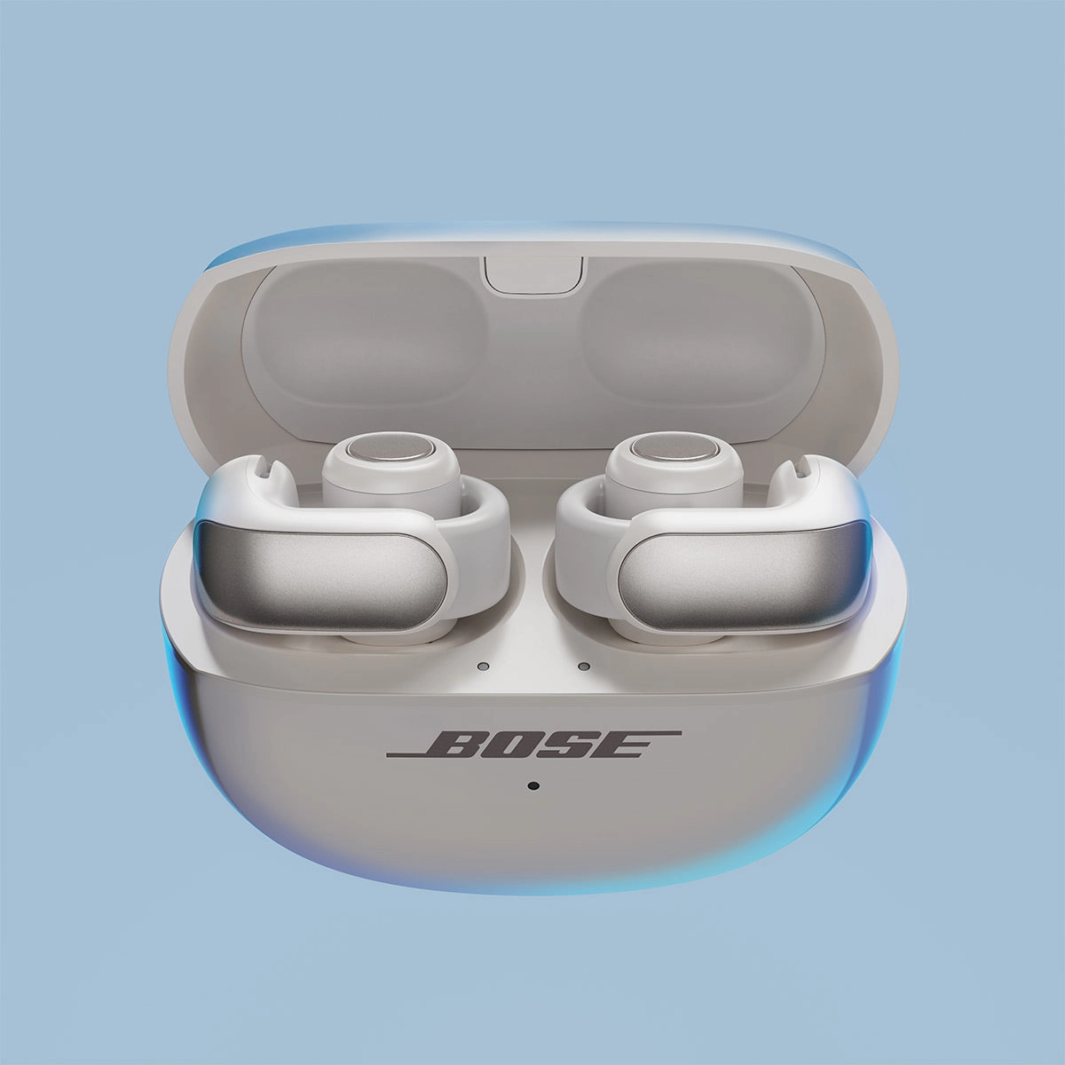 Bose Ultra Open Bluetooth Earbuds with Spatial Audio & Water Resistance (White Smoke)