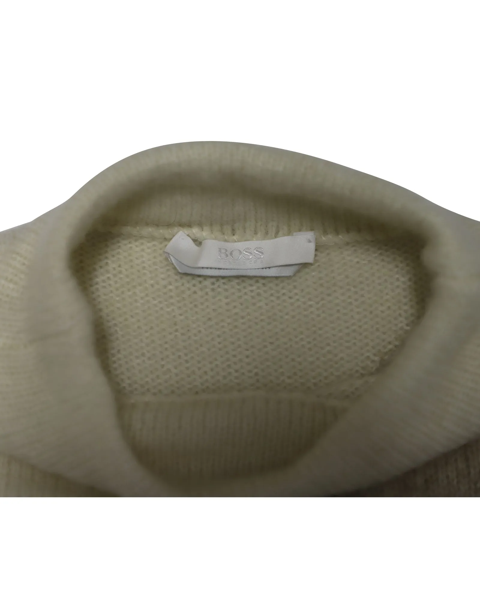 Pull col montant à motif géométrique multicolore en polyamide