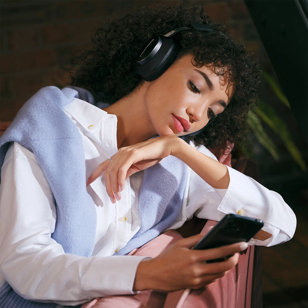 Bowers & Wilkins Px8 Wireless Bluetooth Over-Ear Headphones with Active Noise Cancellation (Black)