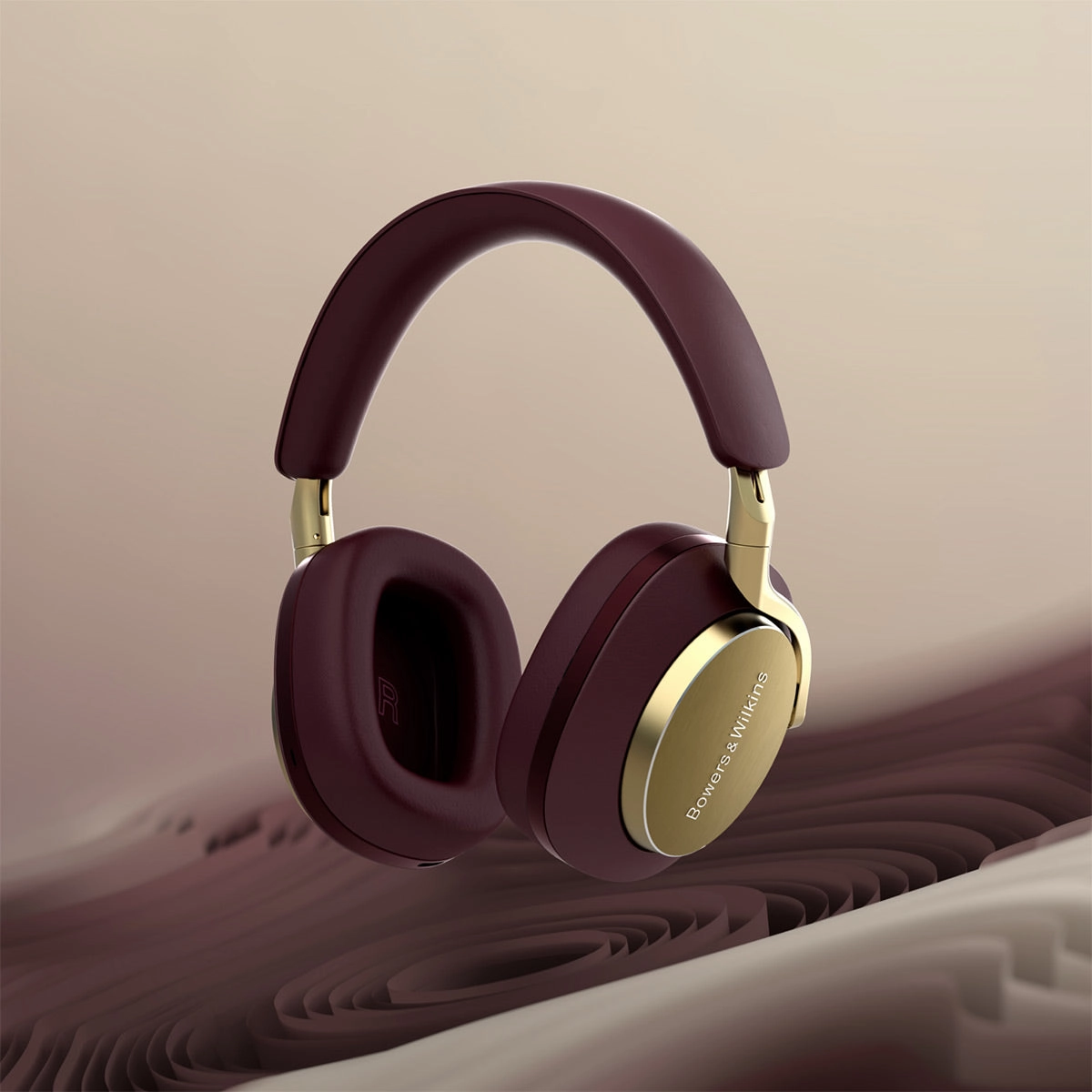 Bowers & Wilkins Px8 Wireless Bluetooth Over-Ear Headphones with Active Noise Cancellation (Royal Burgundy)