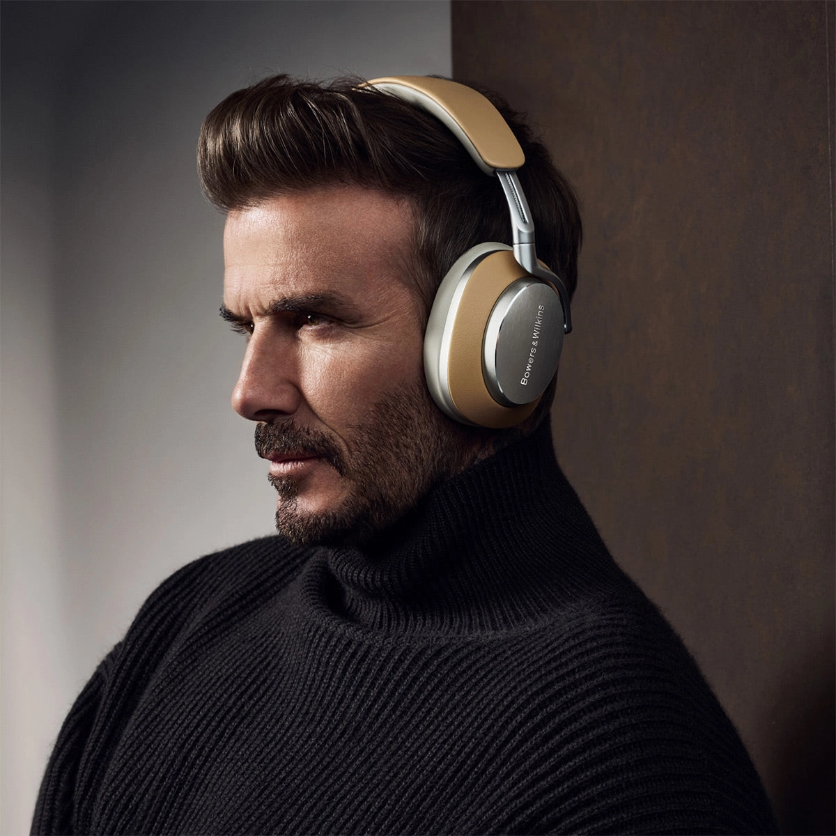 Bowers & Wilkins Px8 Wireless Bluetooth Over-Ear Headphones with Active Noise Cancellation (Tan)