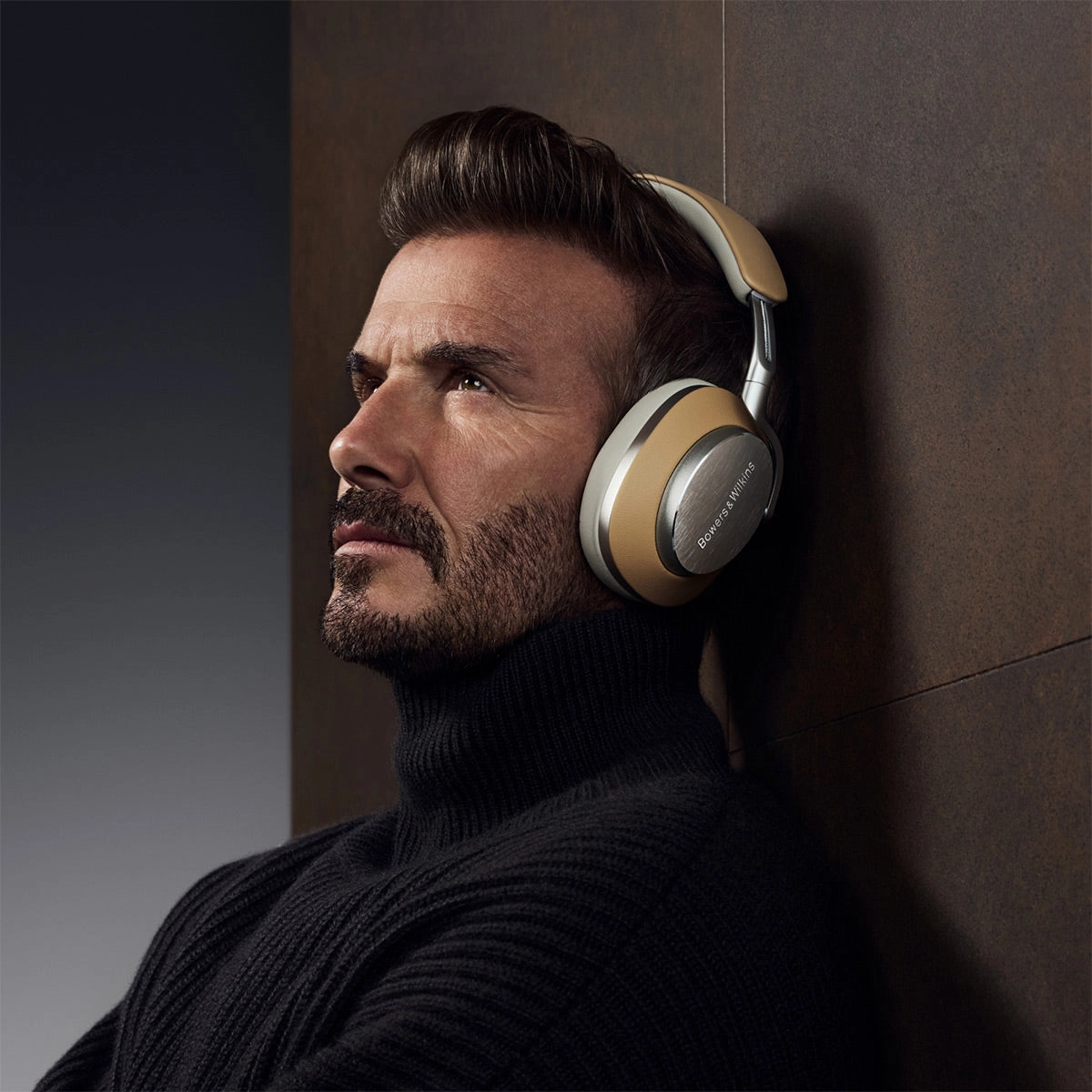 Bowers & Wilkins Px8 Wireless Bluetooth Over-Ear Headphones with Active Noise Cancellation (Tan)