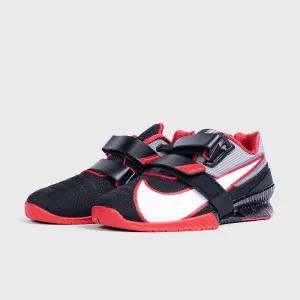 Nike - Romaleos 4 Weightlifting Shoes - Black/White-University Red Gift Fuzzy