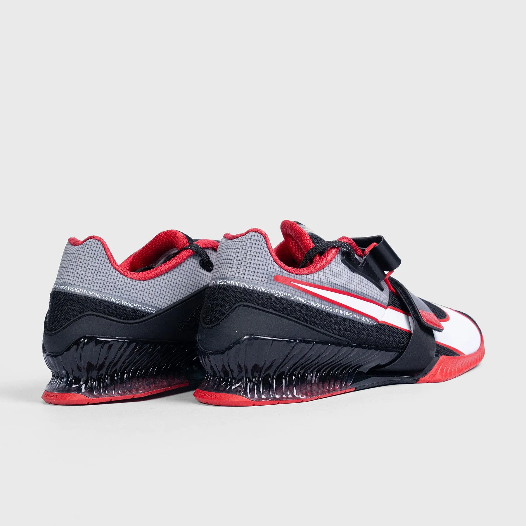 Nike - Romaleos 4 Weightlifting Shoes - Black/White-University Red Fascinating Look