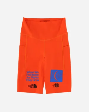 Online Ceramics Wmns 9" Biker Shorts Power Orange Stunning