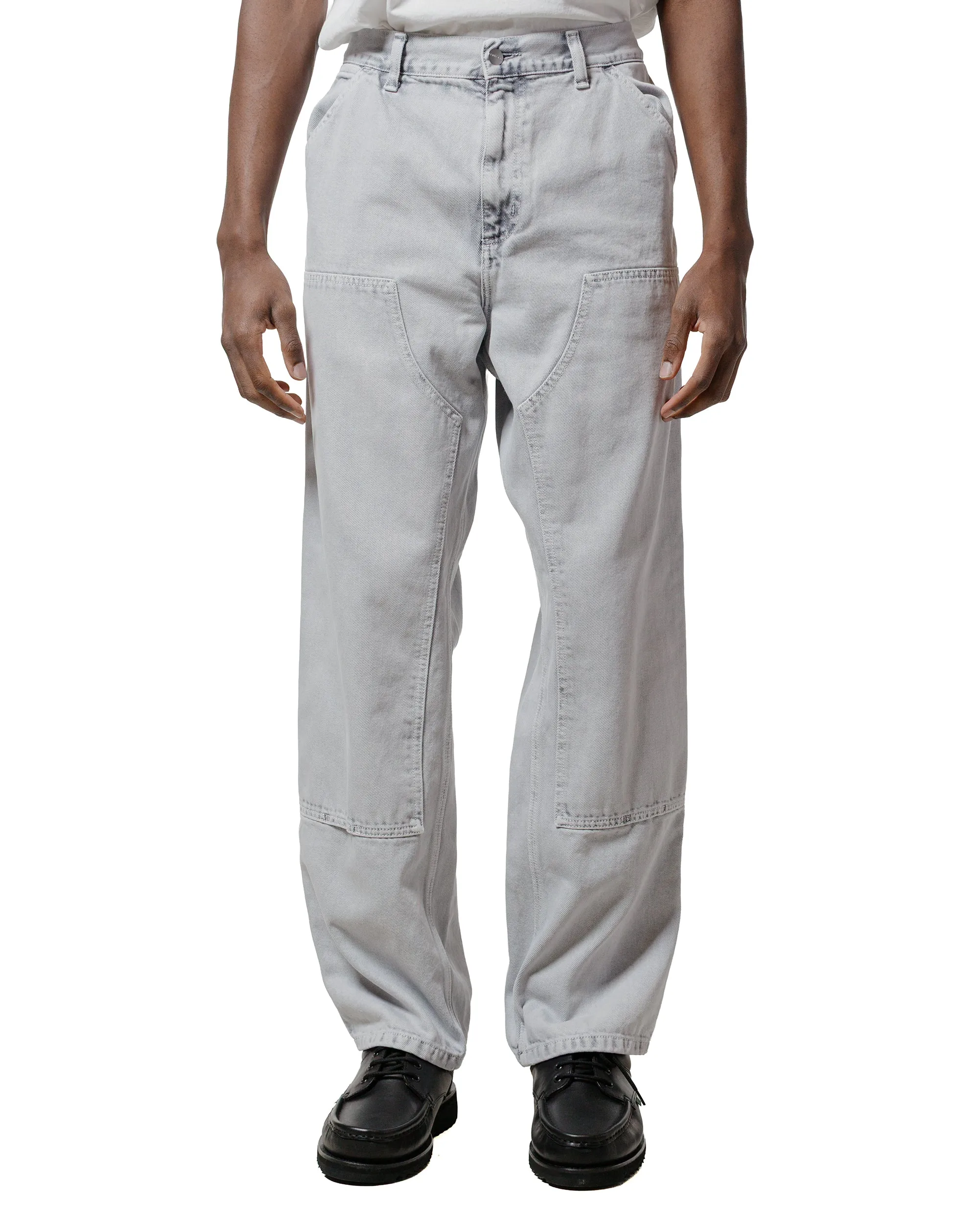 Tie-Dye Carhartt W.I.P. Double Knee Pant Canvas Black Chalk Wash