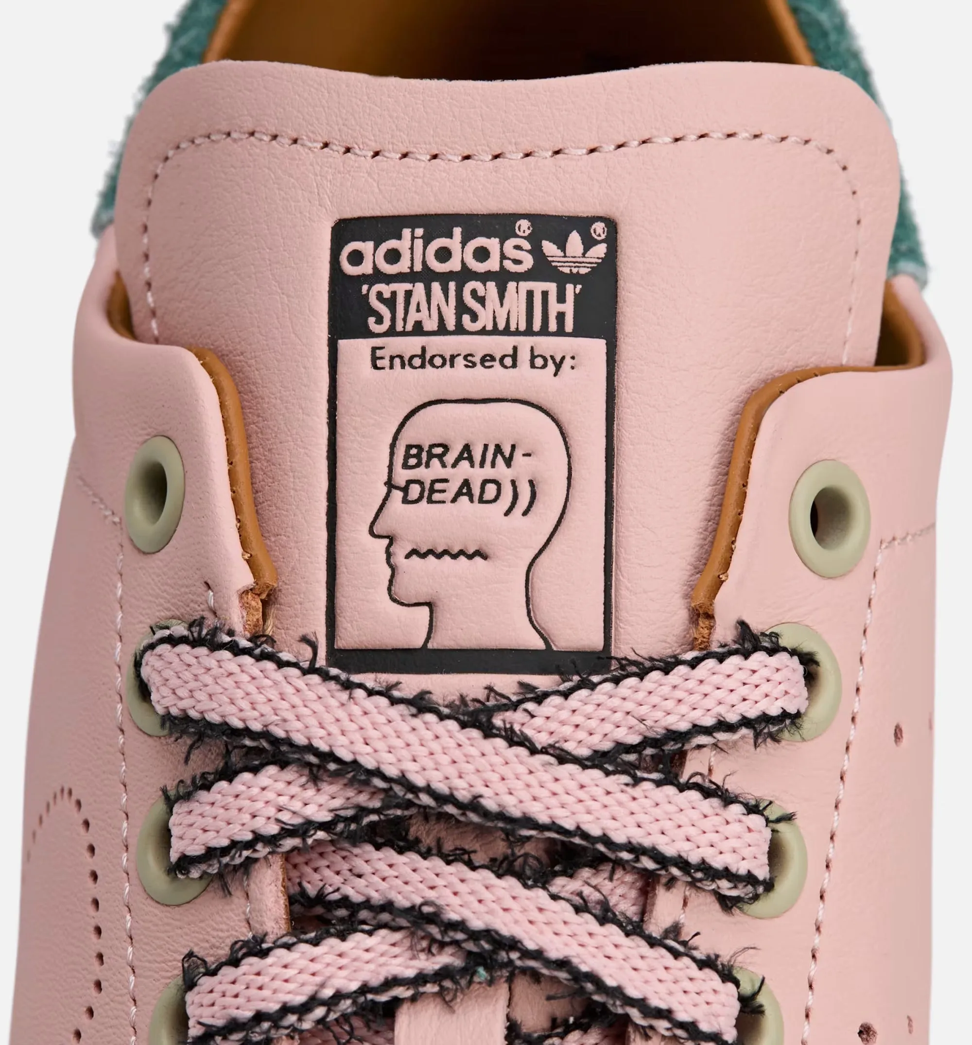 Cutout Toe Brain Dead X Stan Smith Vapour Pink Mens Lifestyle Shoe - Pink/Black/White