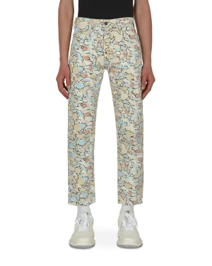 Domain Vintage Clothing White Tab 518 Denim Pants Multicolor