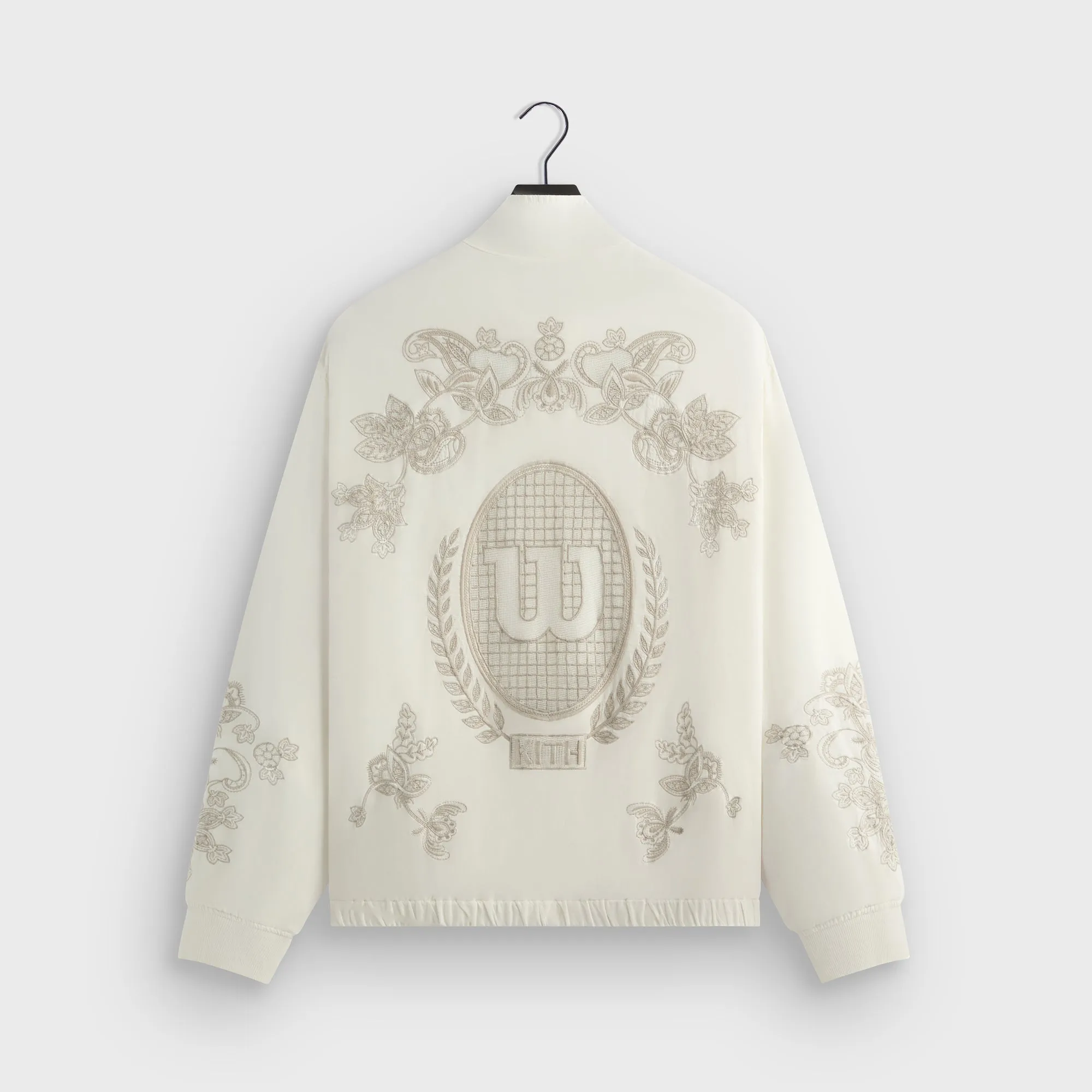 Knitwear Providing Comfortable Adaptation Ability Kith For Wilson Embroidered Mesh Track Jacket - White