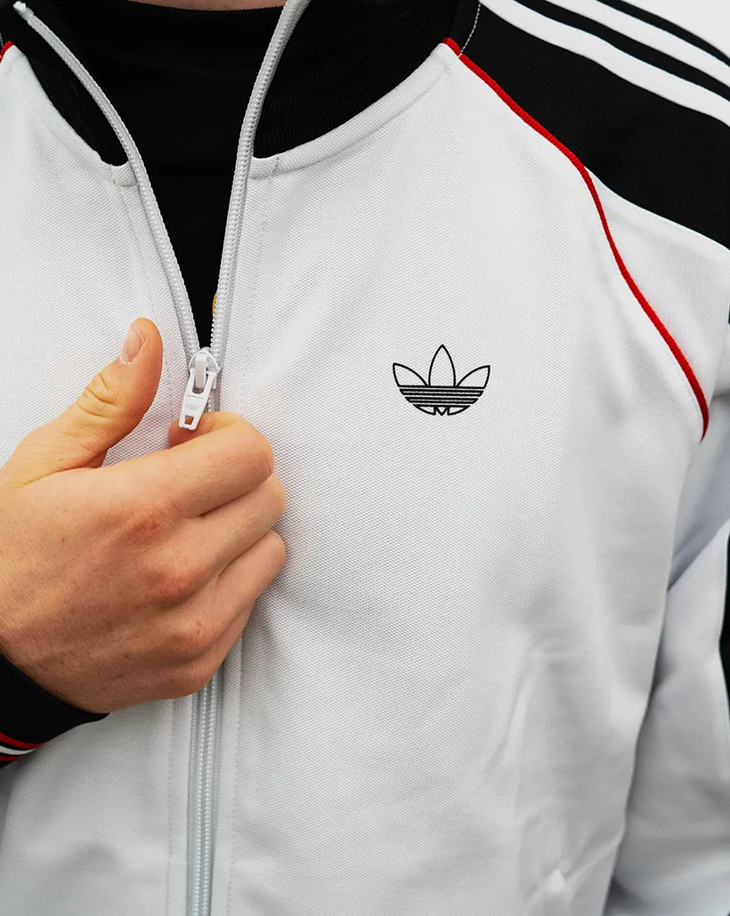 Anti-Witchcraft Adidas Tyshawn Track Jacket - Crystal White/Black
