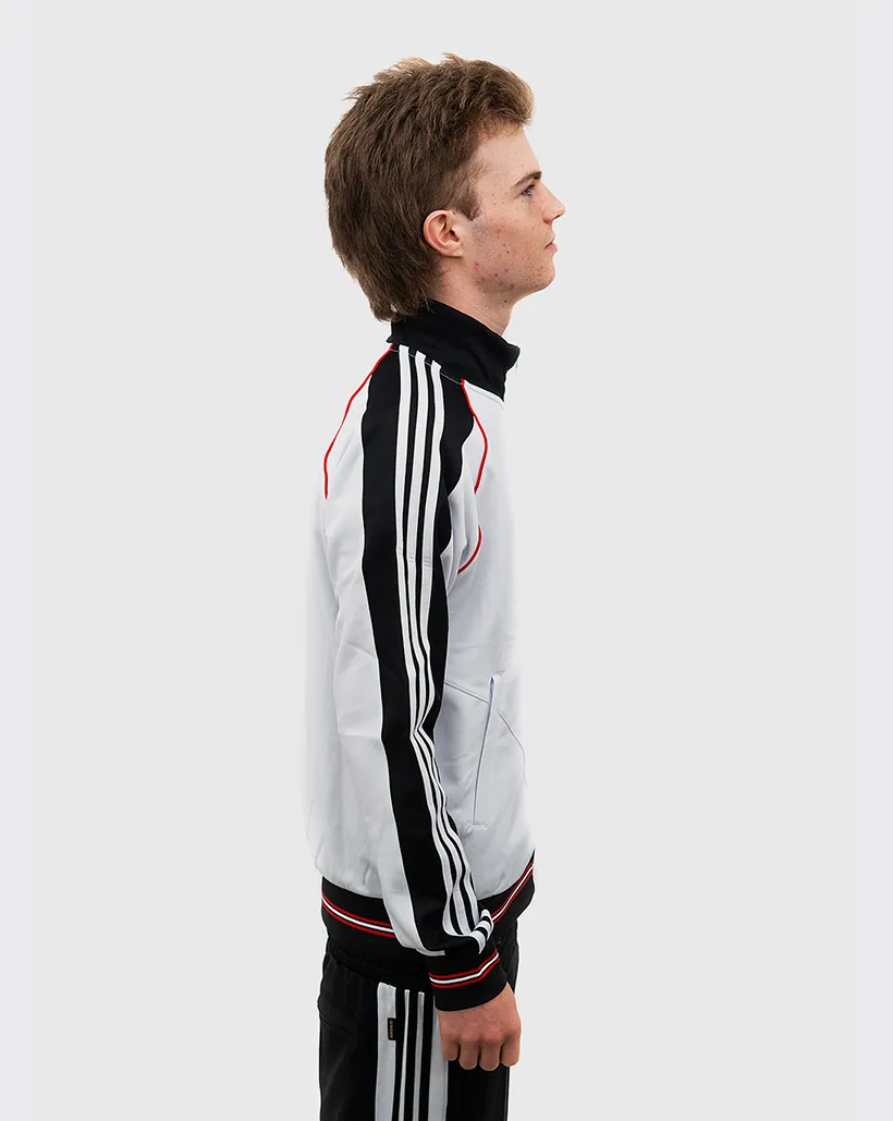 Knitwear Advertising Adidas Tyshawn Track Jacket - Crystal White/Black