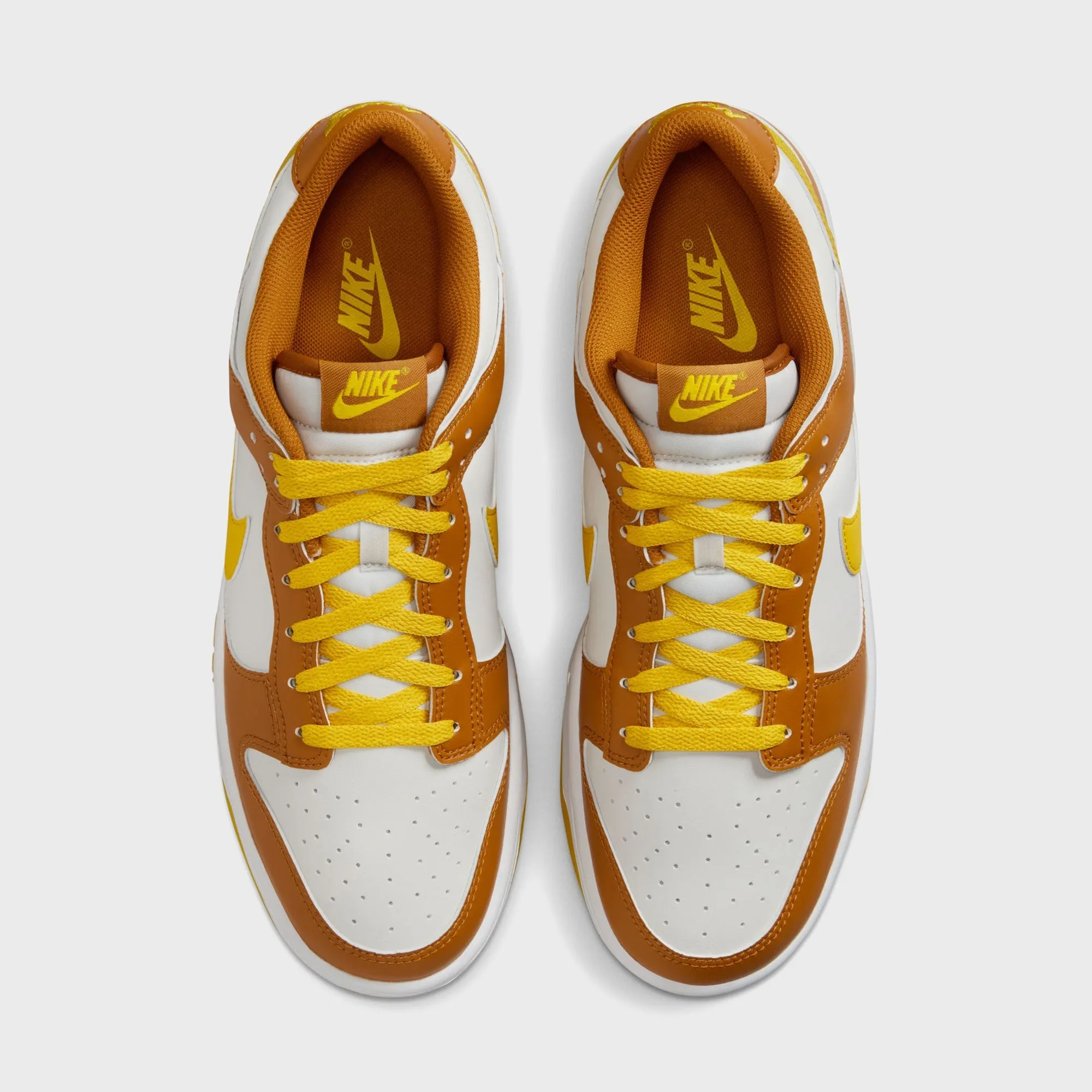 Flexible And Comfortable And Breathable Fabric Nike Dunk Low Retro - Summit White / Bright Citron / Desert Ochre