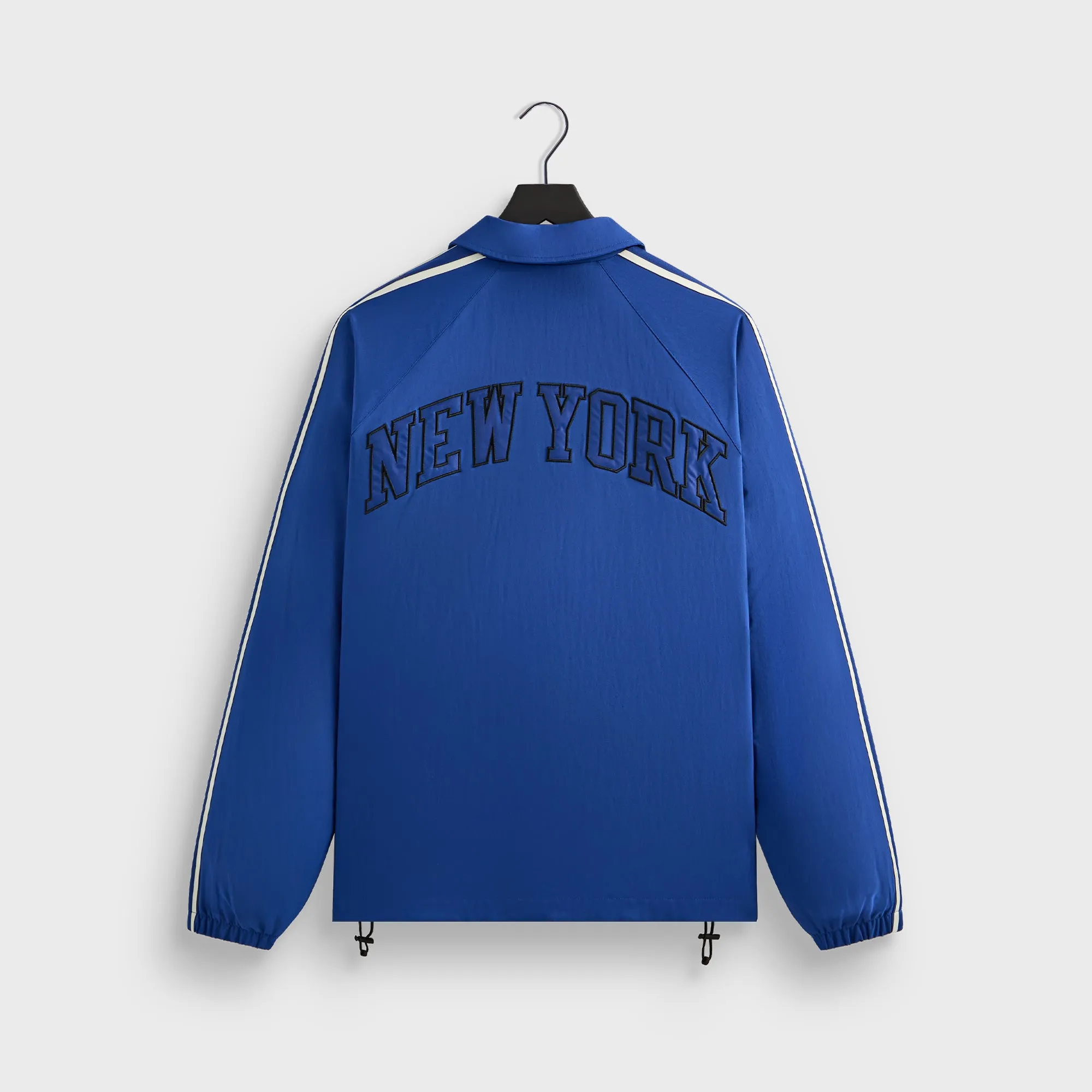 Kith For The New York Knicks Vintage Nylon Jacket - Black Fall Wear Comfortable Softball Skill