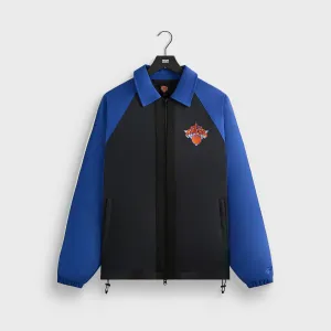 Kith For The New York Knicks Vintage Nylon Jacket - Black Comfortable Humid Hoodie Workout Set