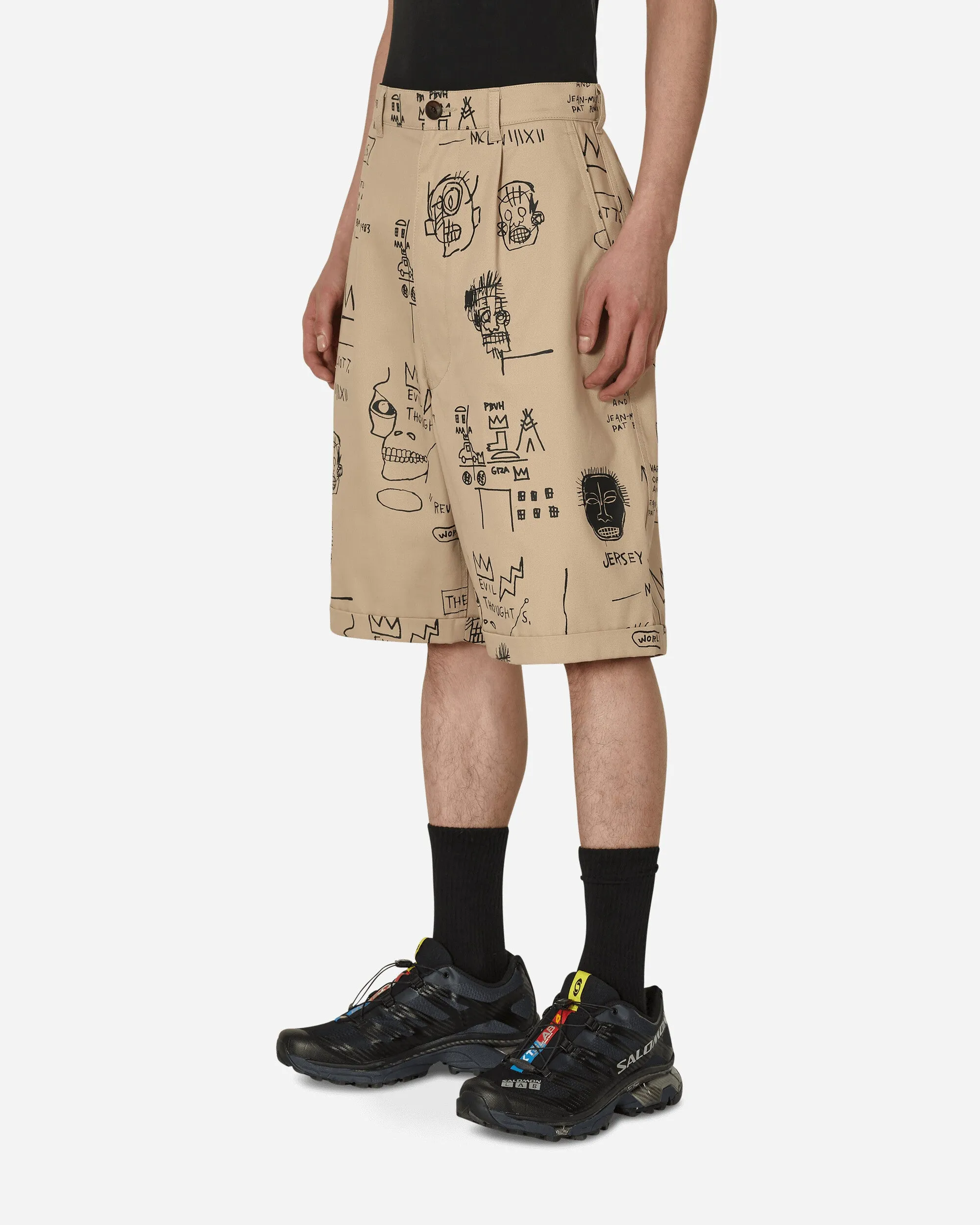 Comfortable Ski Shoes Jean-Michel Basquiat Chino Shorts Beige