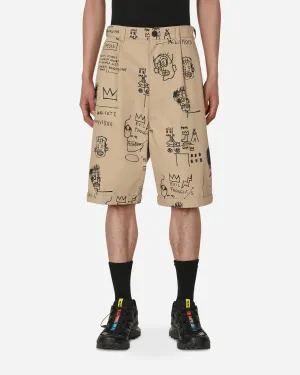Evolution Odor-Resistant Lining Design Jean-Michel Basquiat Chino Shorts Beige