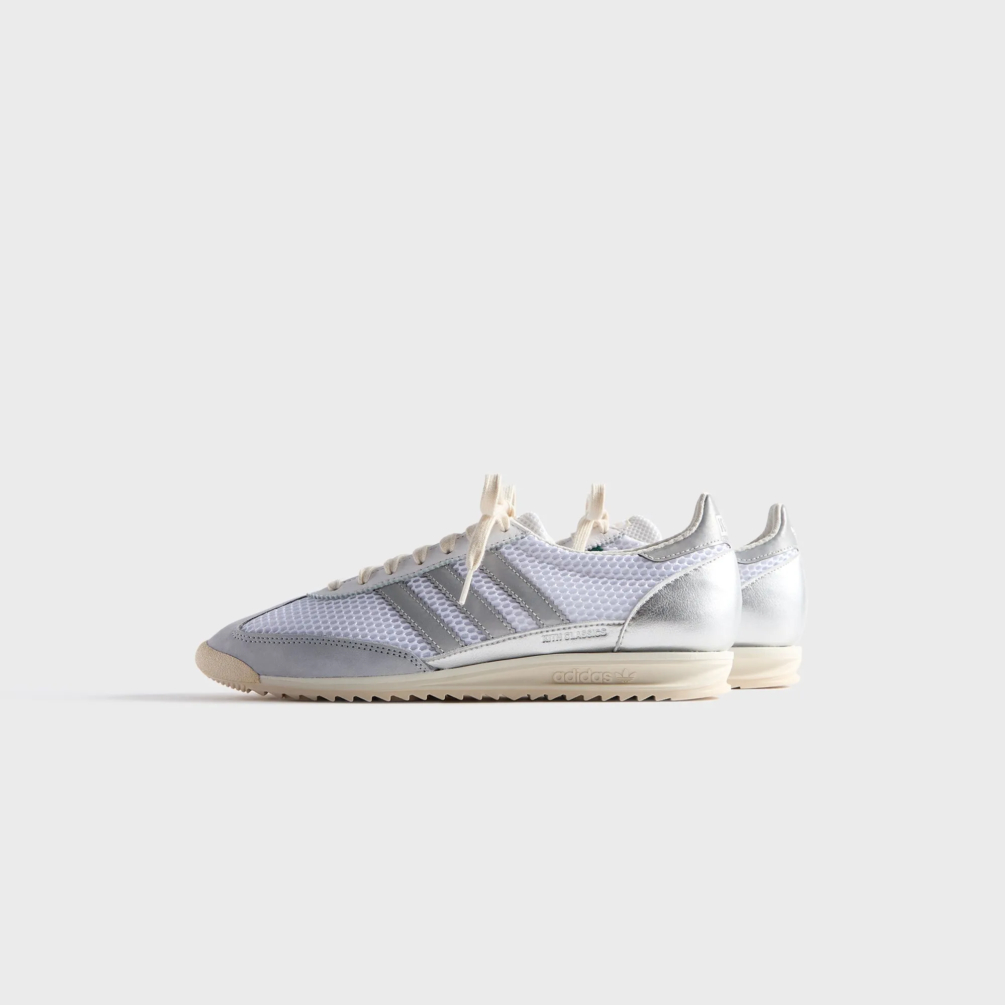 Kith For Adidas Sl 72 Og - Green / Metallic Silver Comfortable Exterior Comfortable Nylon Straps
