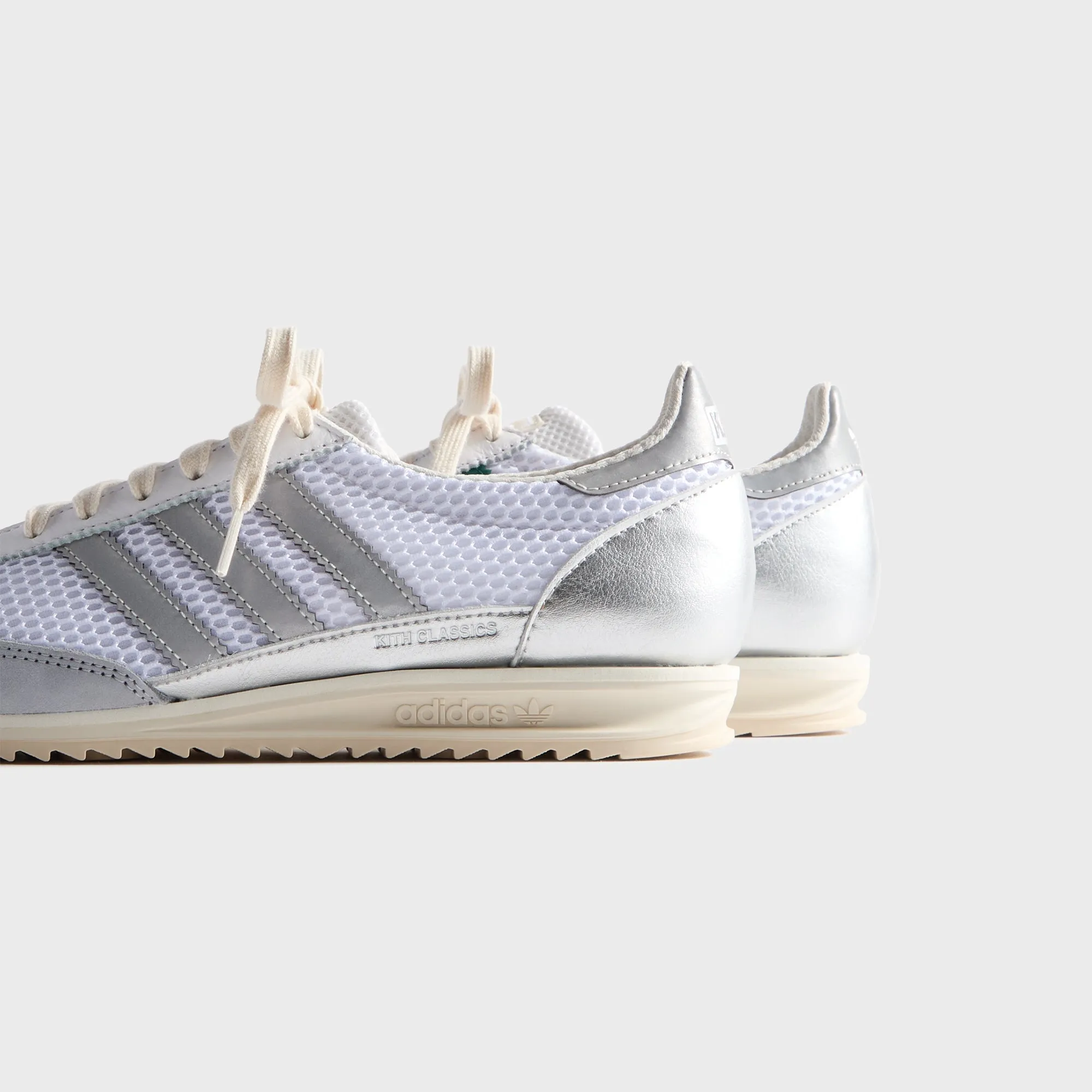 Formal Shoe Kith For Adidas Sl 72 Og - Green / Metallic Silver