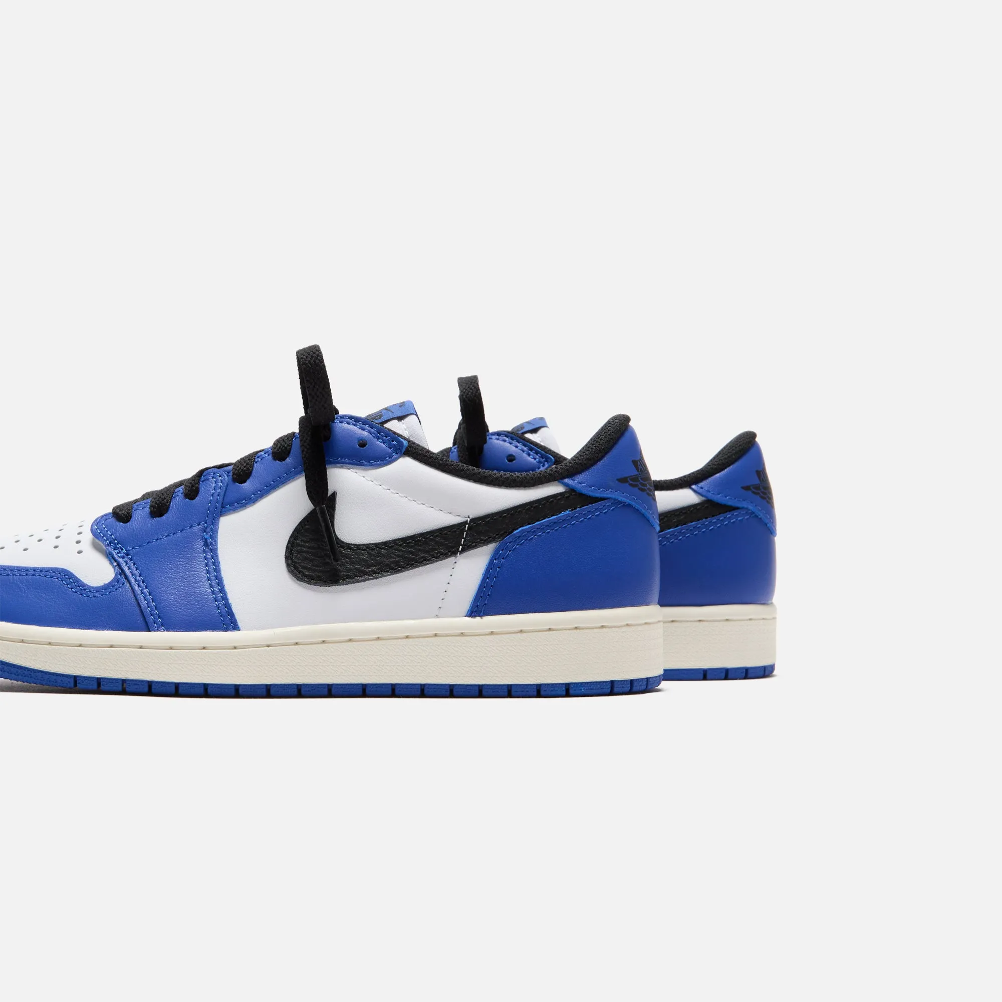 Spiritualistically Jordan Air Jordan 1 Low Og - White / Black / Game Royal / Sail