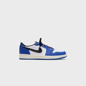Jordan Air Jordan 1 Low Og - White / Black / Game Royal / Sail Comfort Everlasting